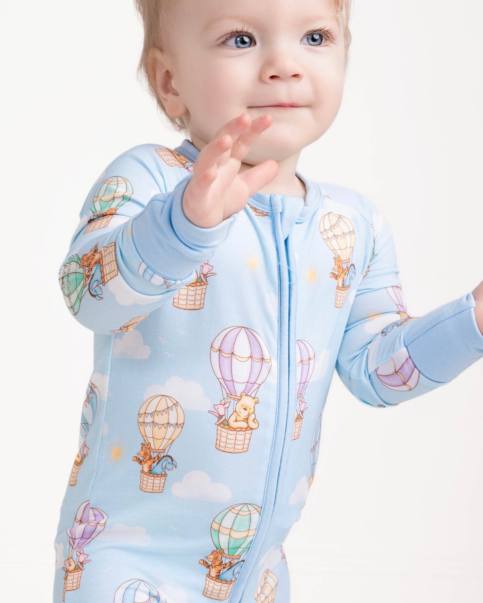Bear In The Air Zip Romper