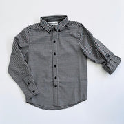 Black Gingham Edward Shirt