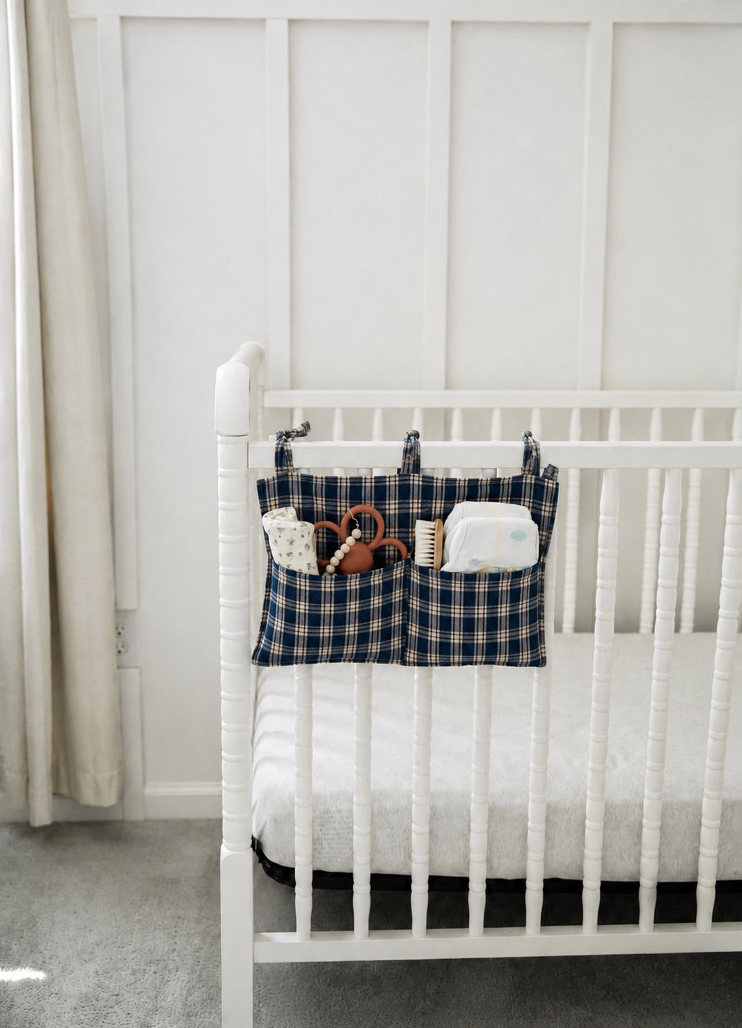Baby Crib Diaper Caddy Storage Organizer Nursery Room