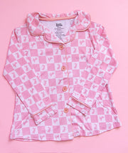 Hoppity Blush Checkers Girl's Dream Gown