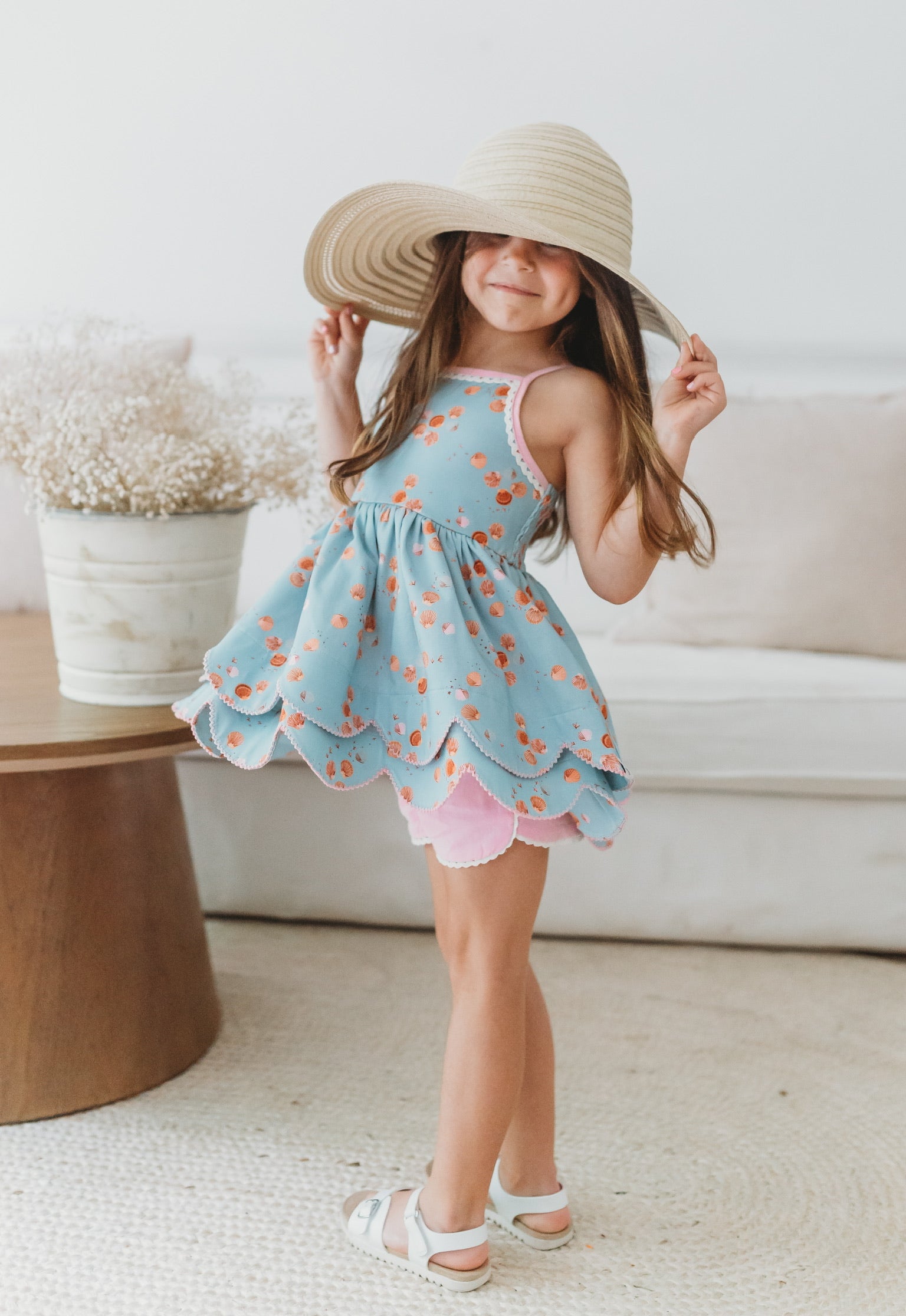 Mermaid Magic Scallop Tunic Set