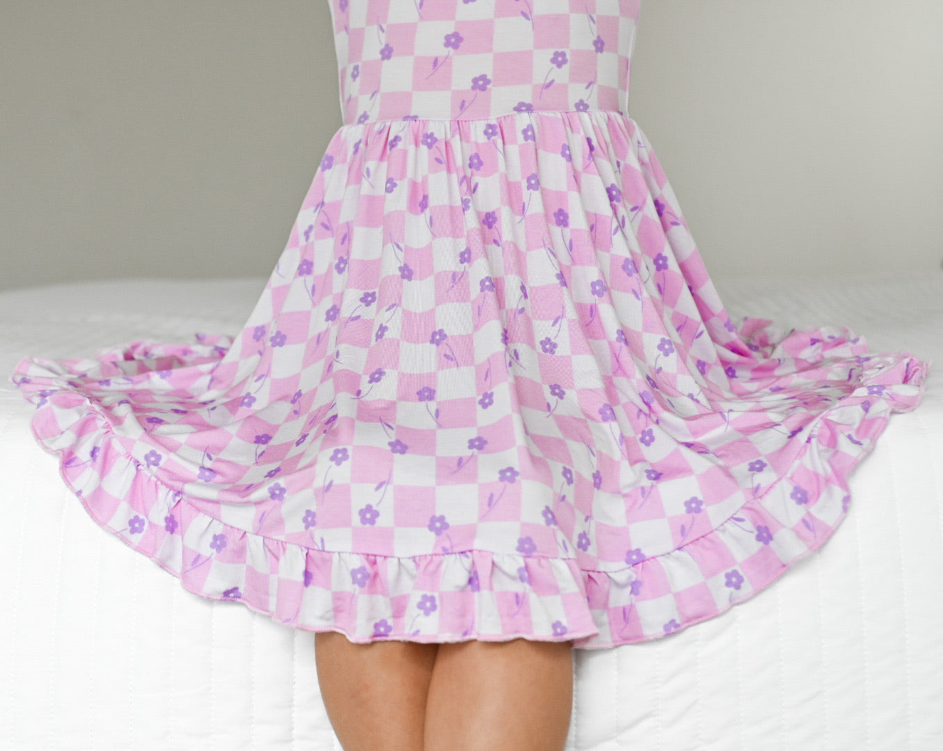 Lavender Daisiezzz Dream Ruffle Dress