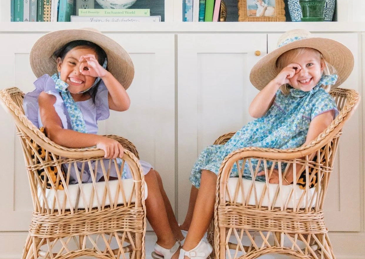 Buttercup Little Girl’s Hat - Chocolate Brown Grosgrain Ribbon