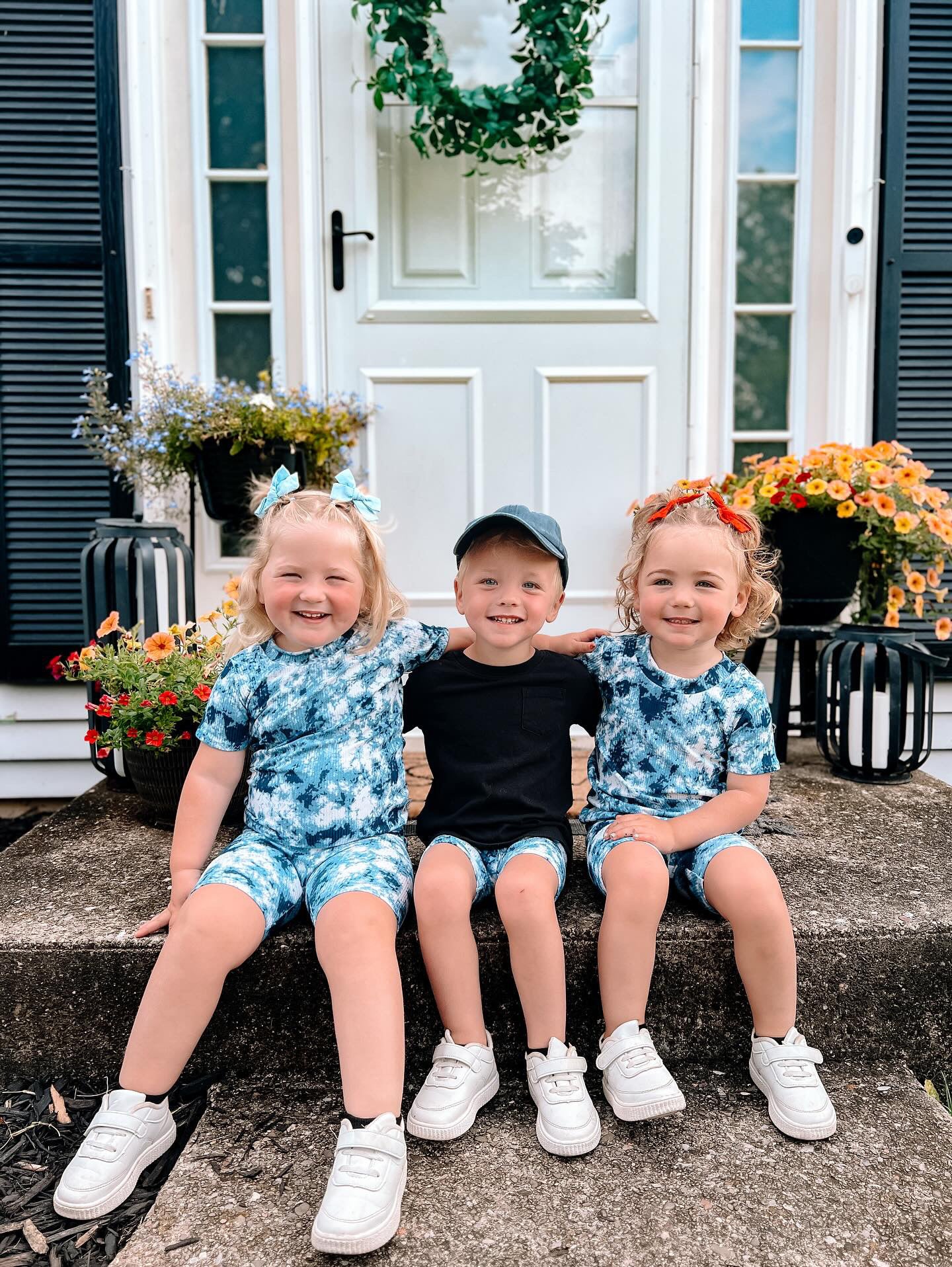 Denim Tie Dye Ribbed Bummies