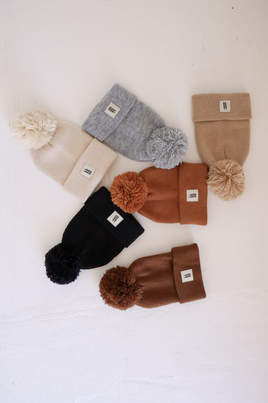 Ff Knit Pom Top Beanie | Black