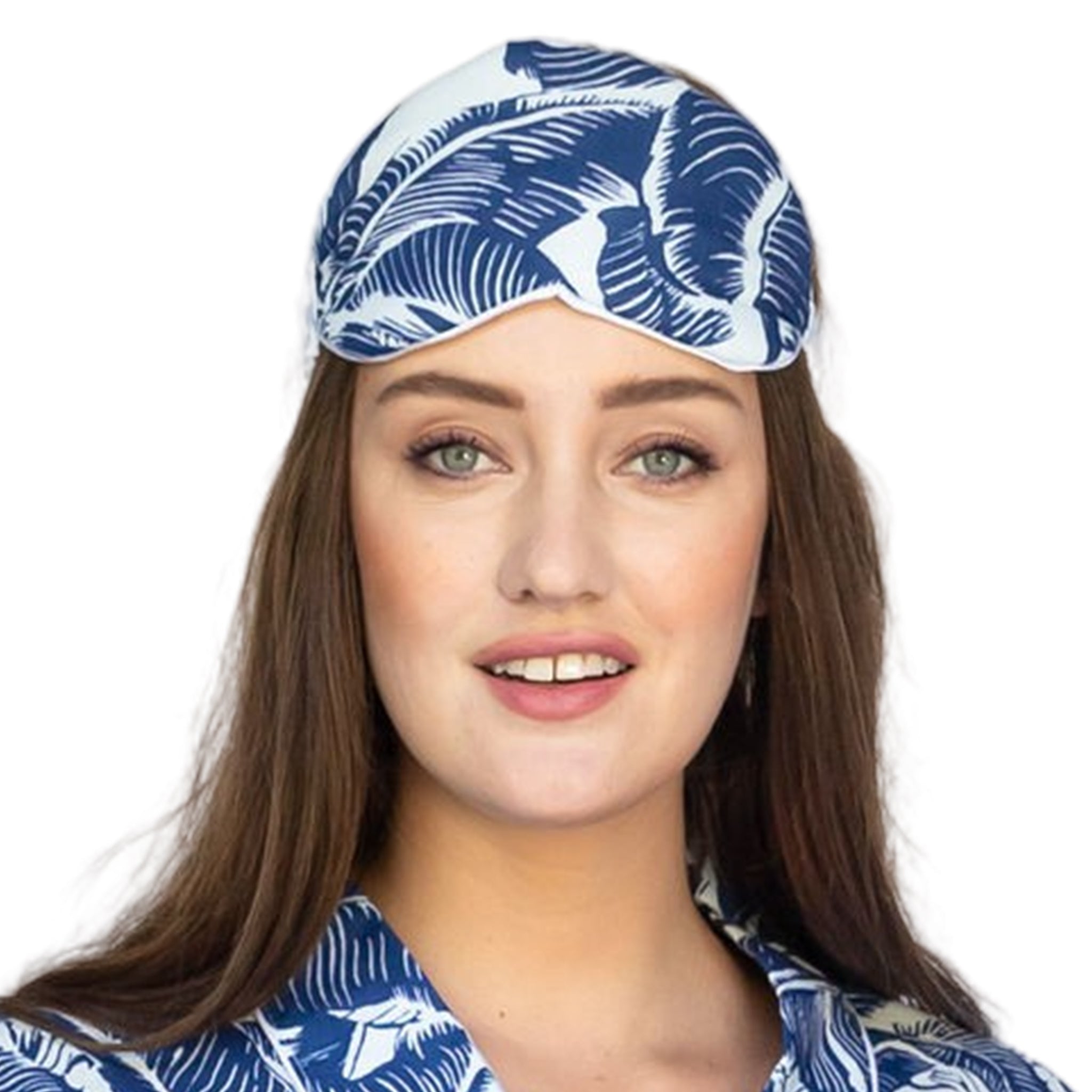 Women's Blue Martinique® Banana Leaf Eye Mask