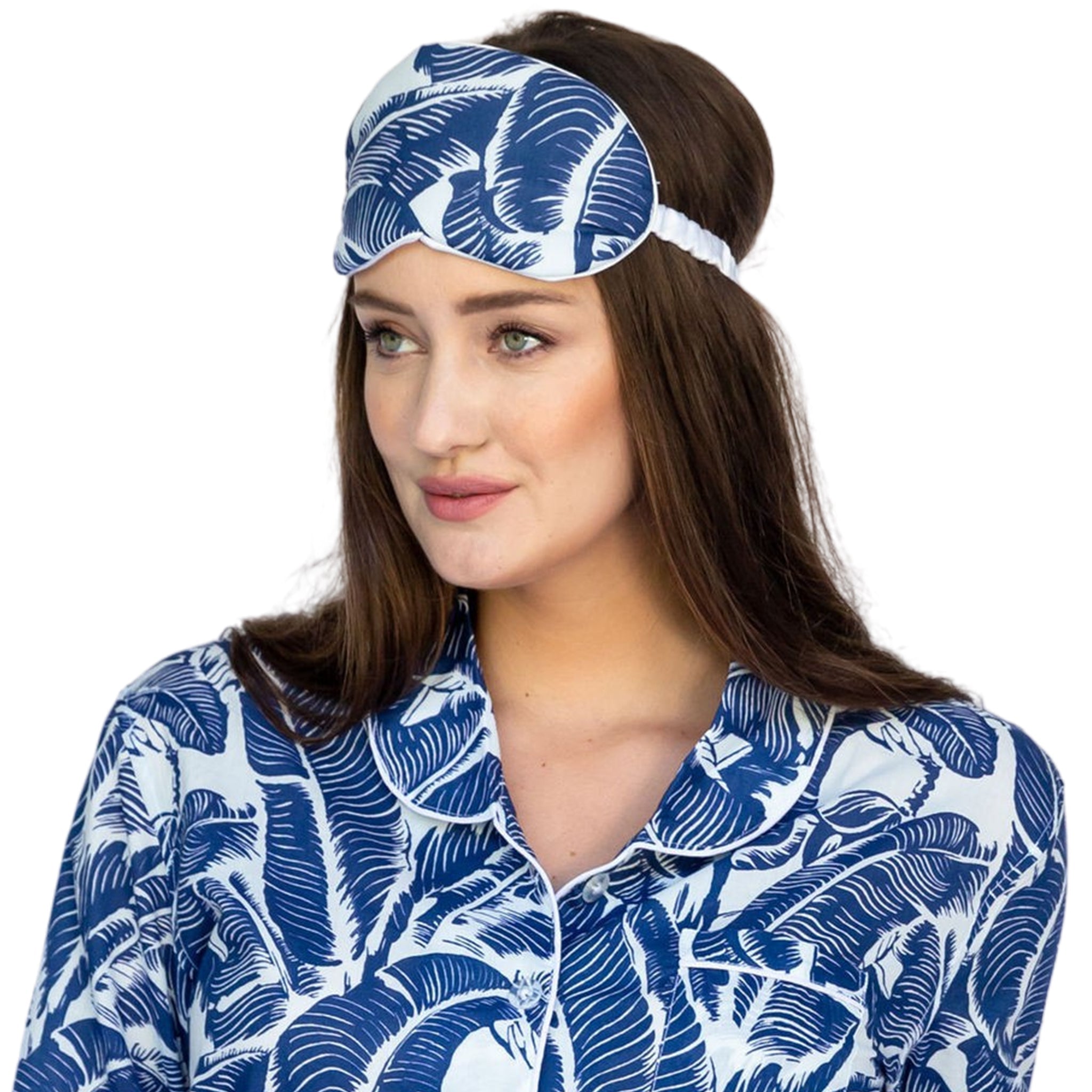 Women's Blue Martinique® Banana Leaf Eye Mask