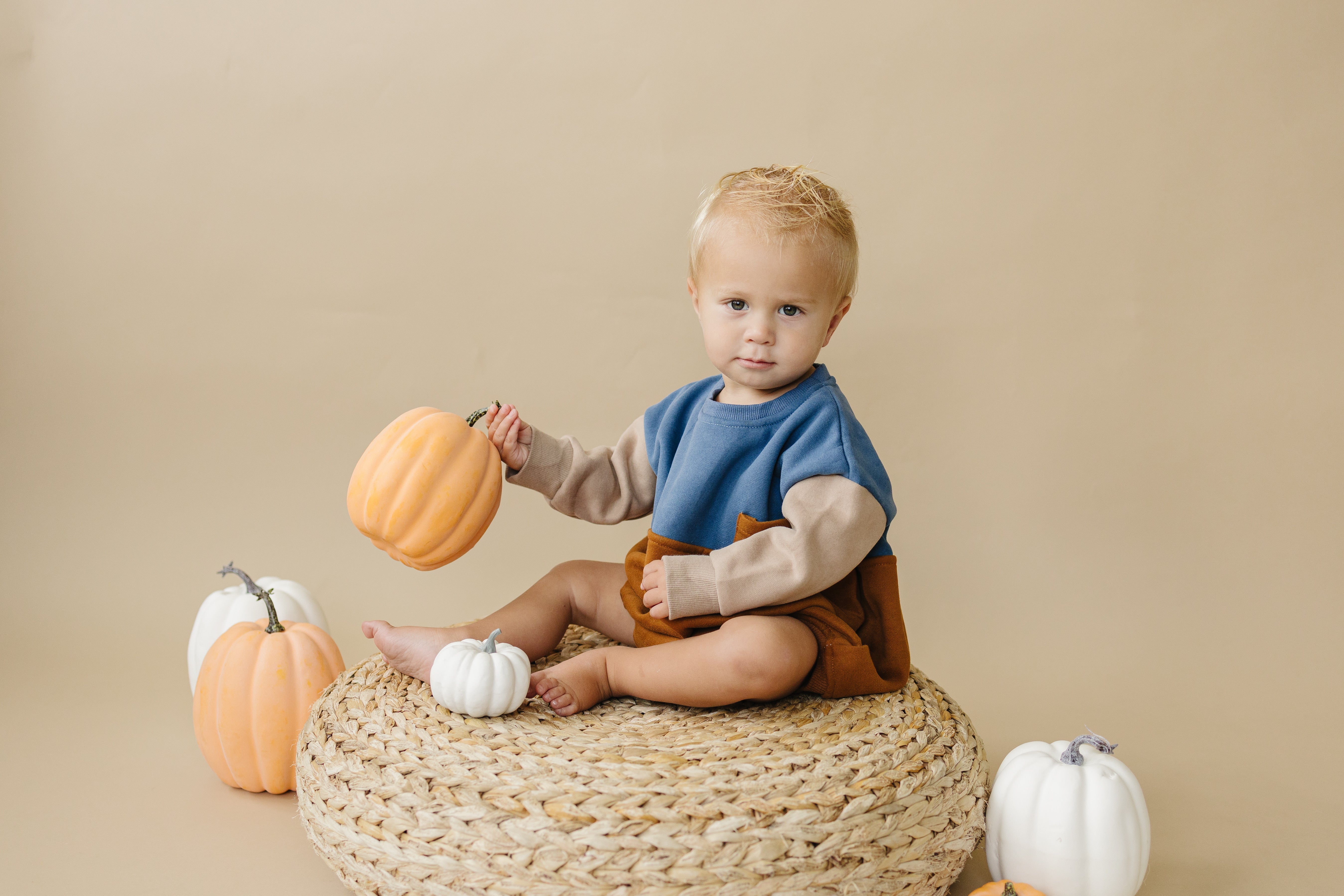 Salt And Pine X Ljc Color Block Sweatshirt Romper