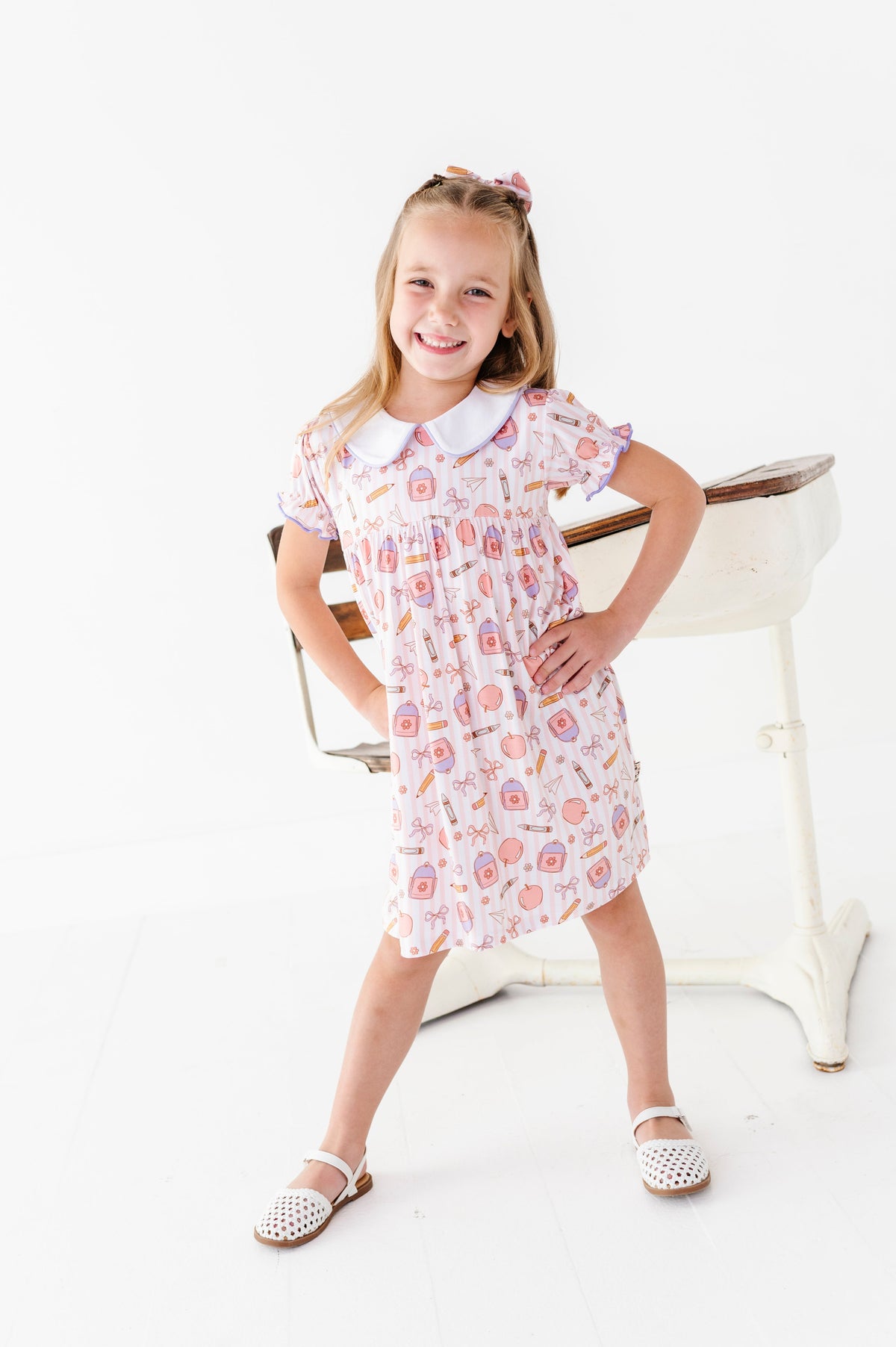 First Bell Blooms Collared Dress