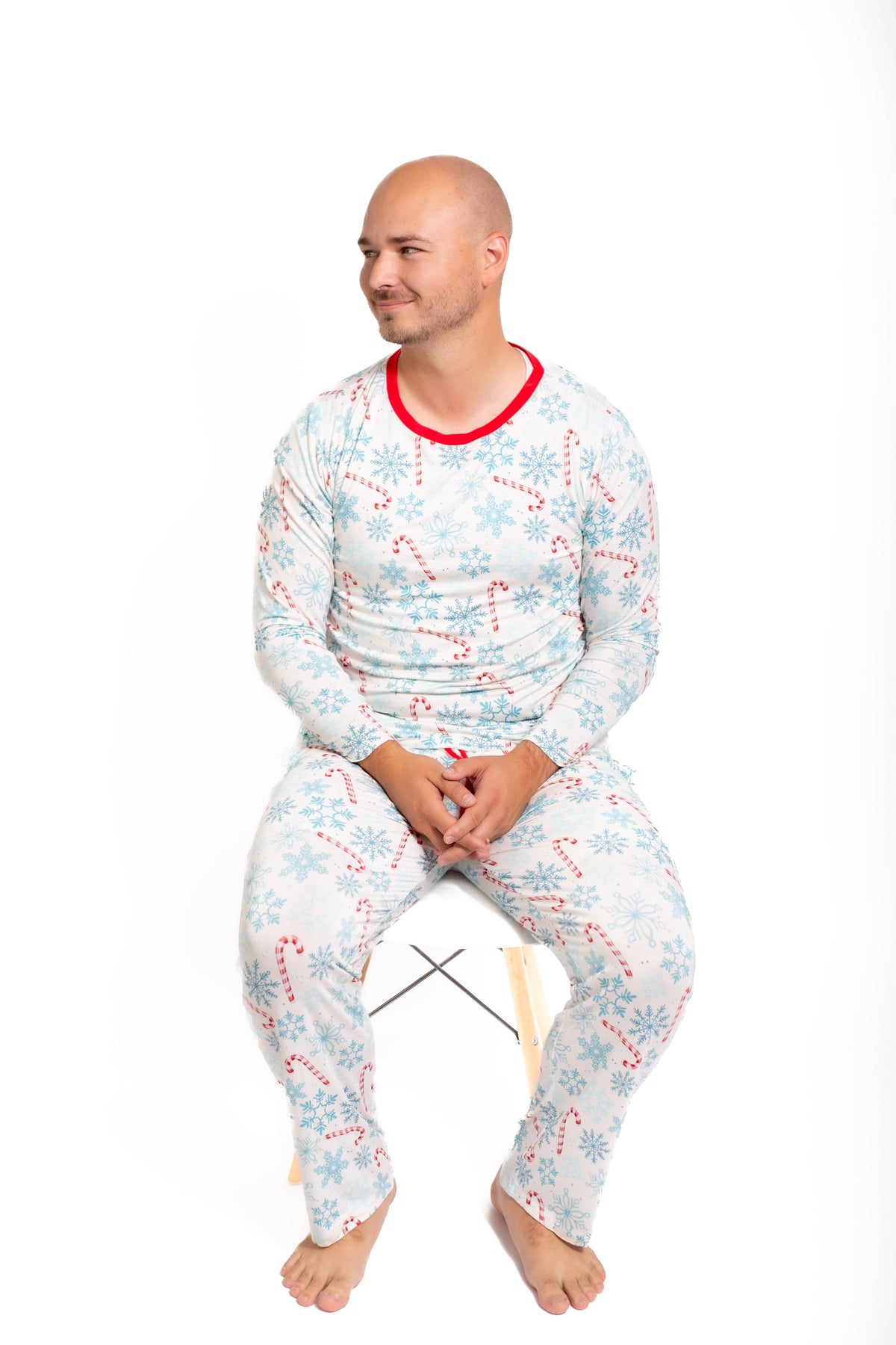 My First Candy Cane: Mens 2 Piece Mens Bamboo Pajamas