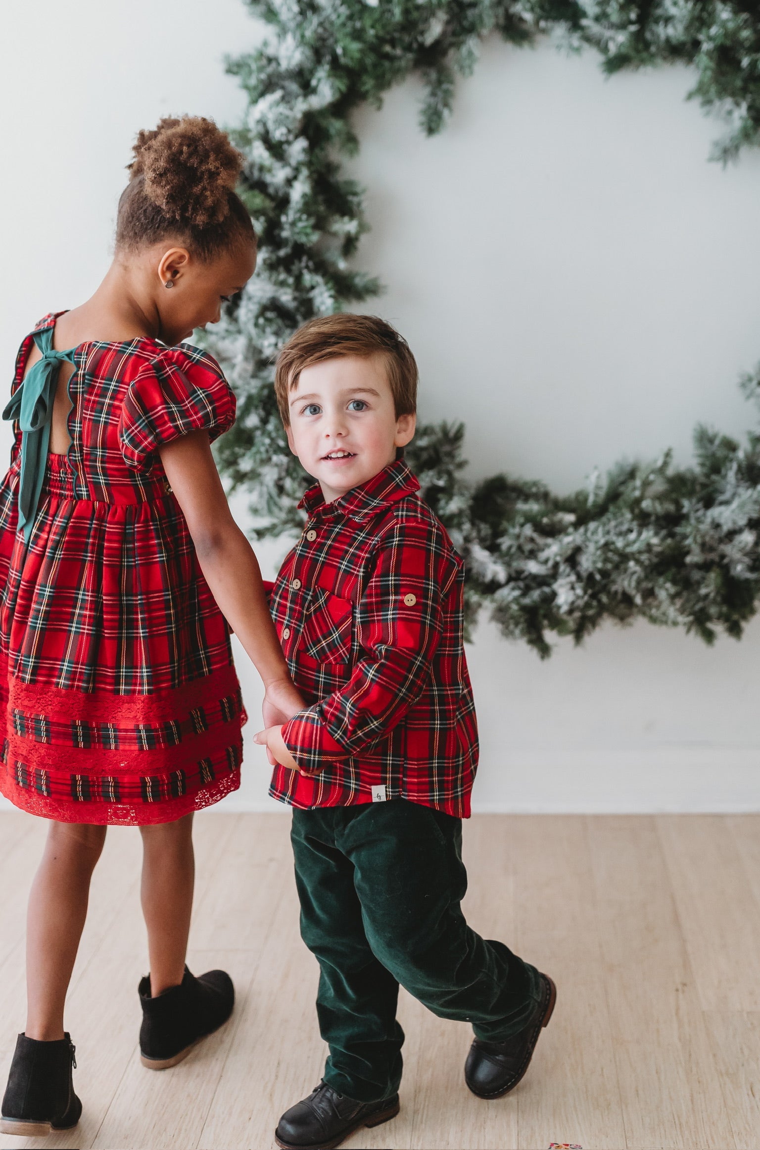 *preorder* Christmas Tartan Button-up Shirt