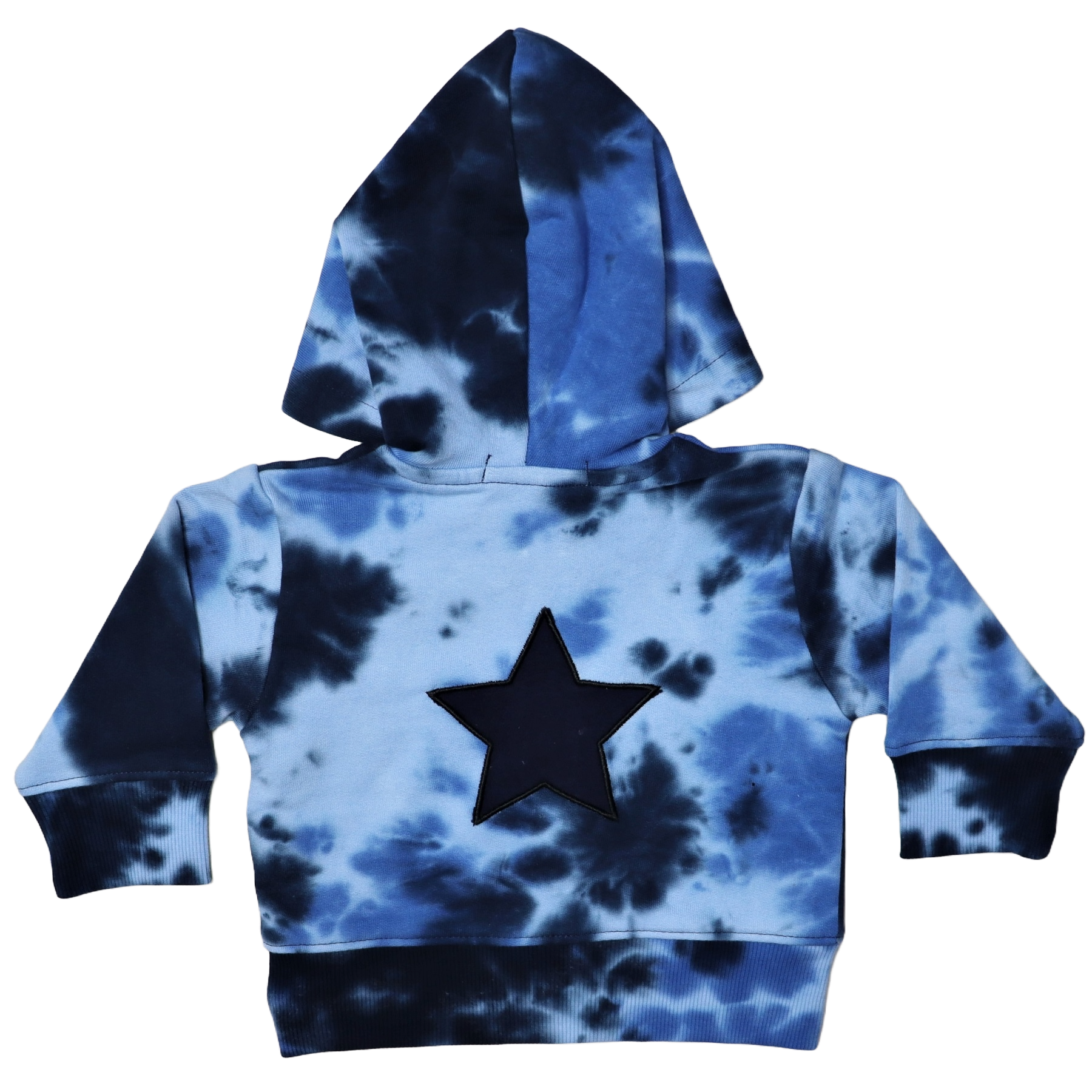 Baby Zip Hoodie - Tie Dye Star