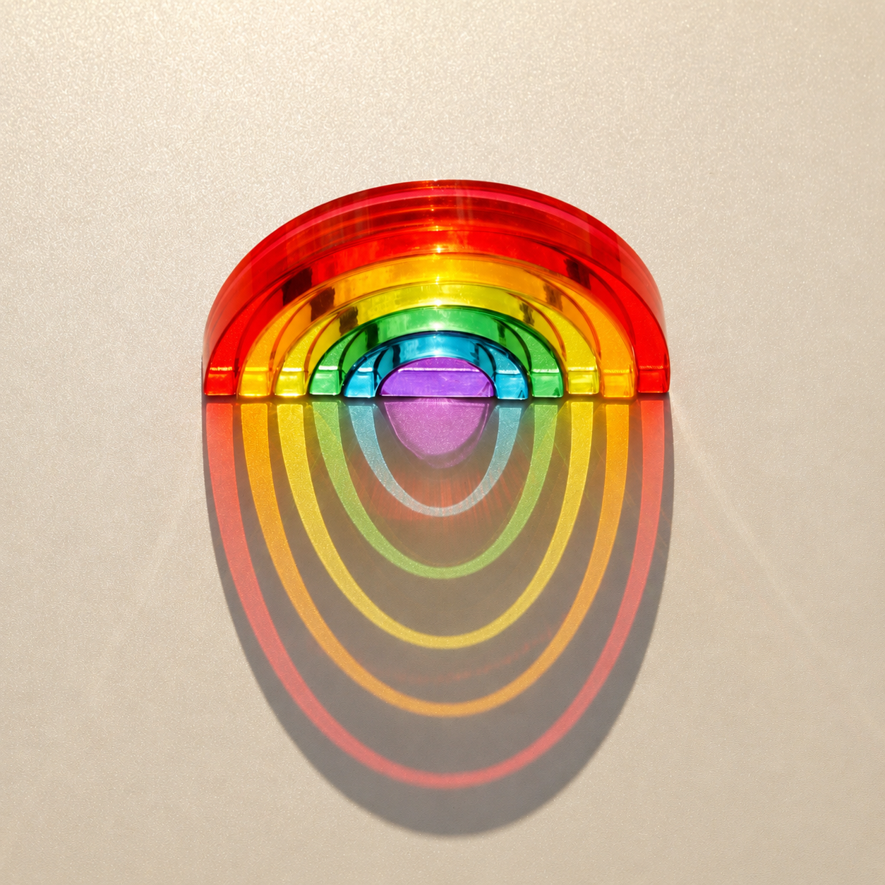 6-piece Small Crystal Clear Rainbow Lucite Blocks – High Transparency Acrylic