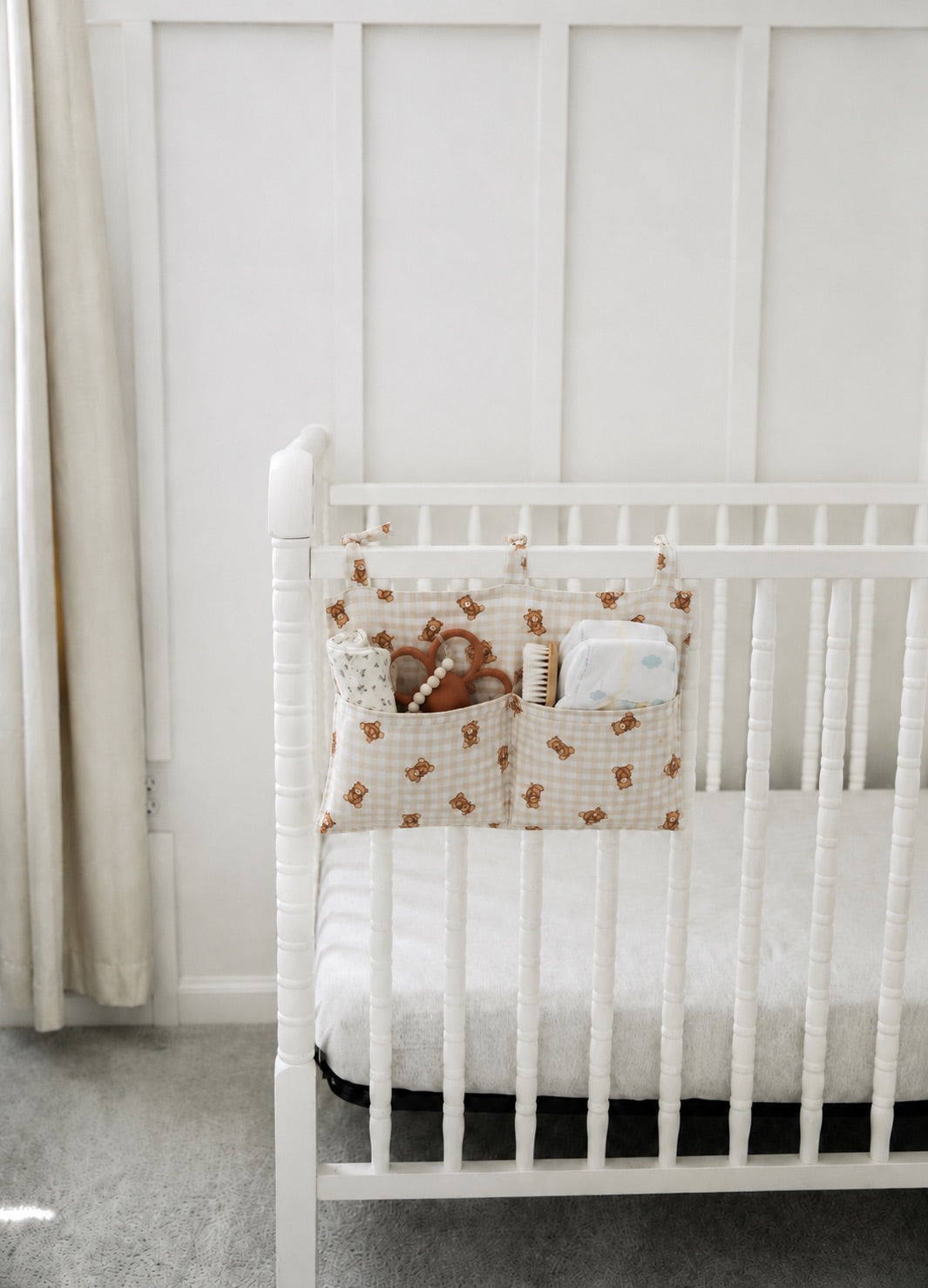 Baby Crib Diaper Caddy Storage Organizer Nursery Room