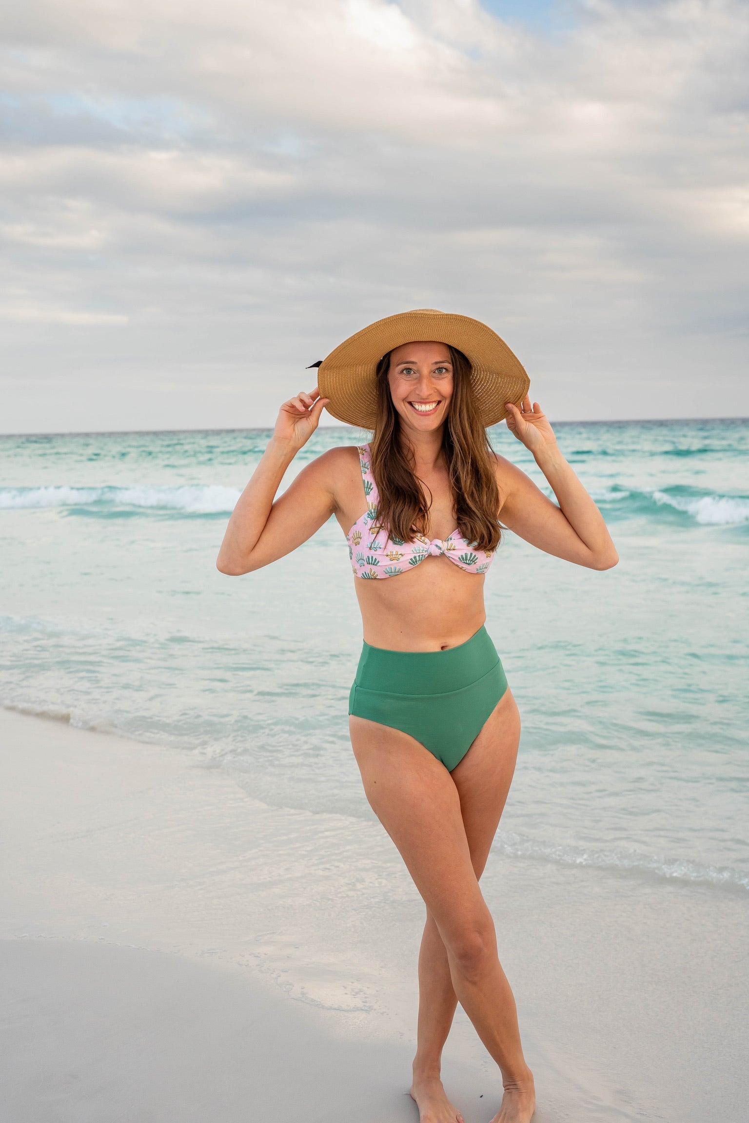 Women's Emerald High Waisted Bikini Bottom