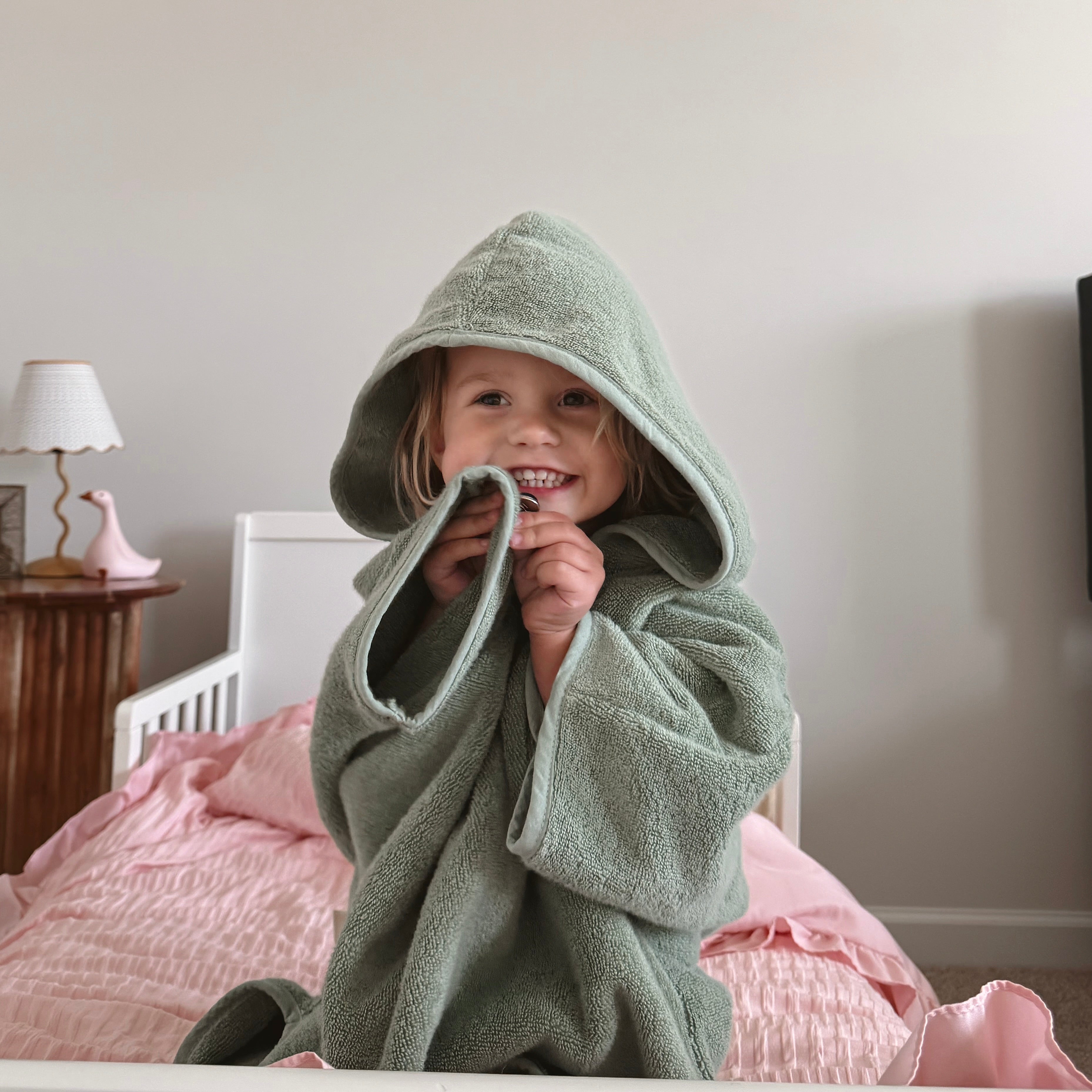Organic Cotton Hooded Poncho