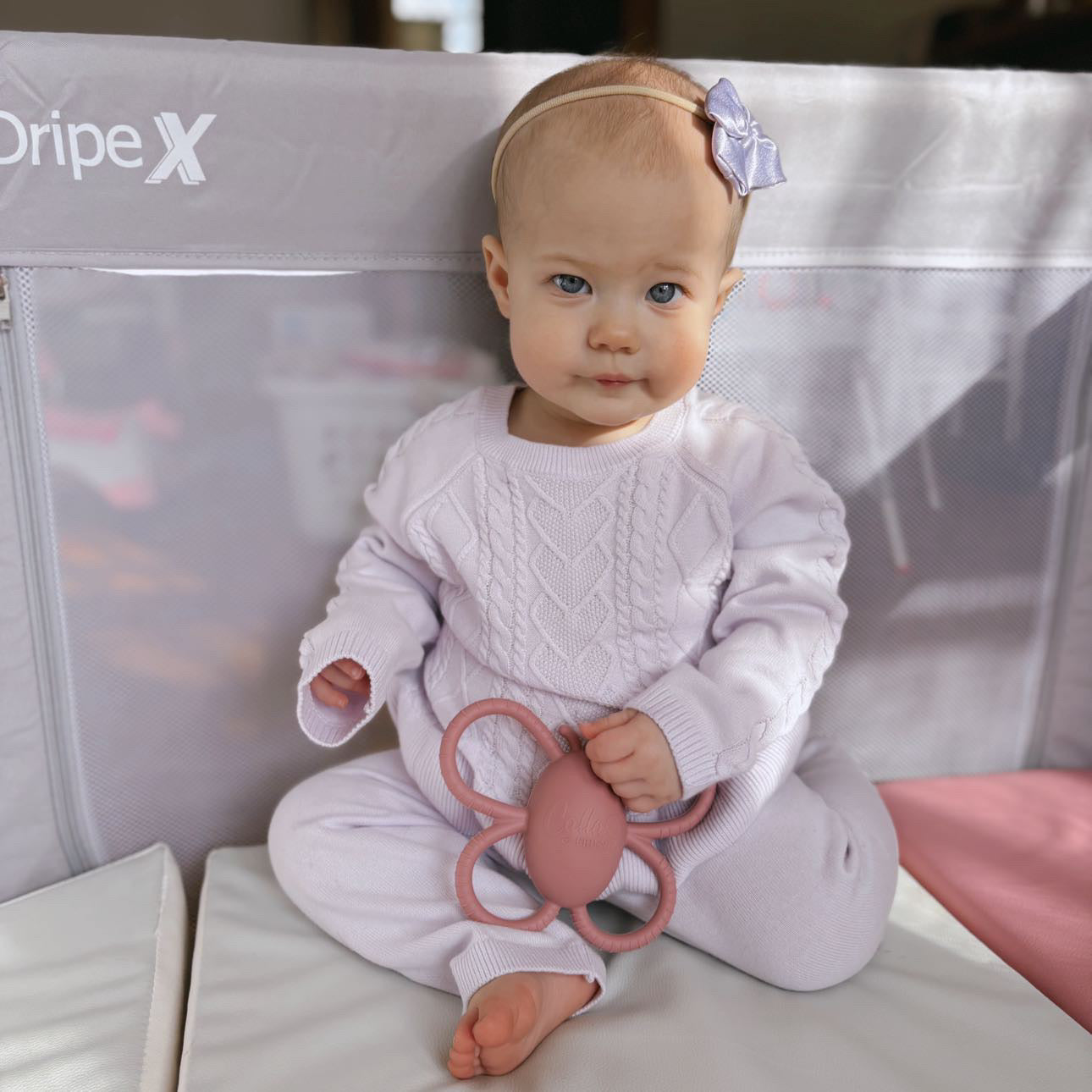 Garden Party Collection - Butterfly Rattle Teether