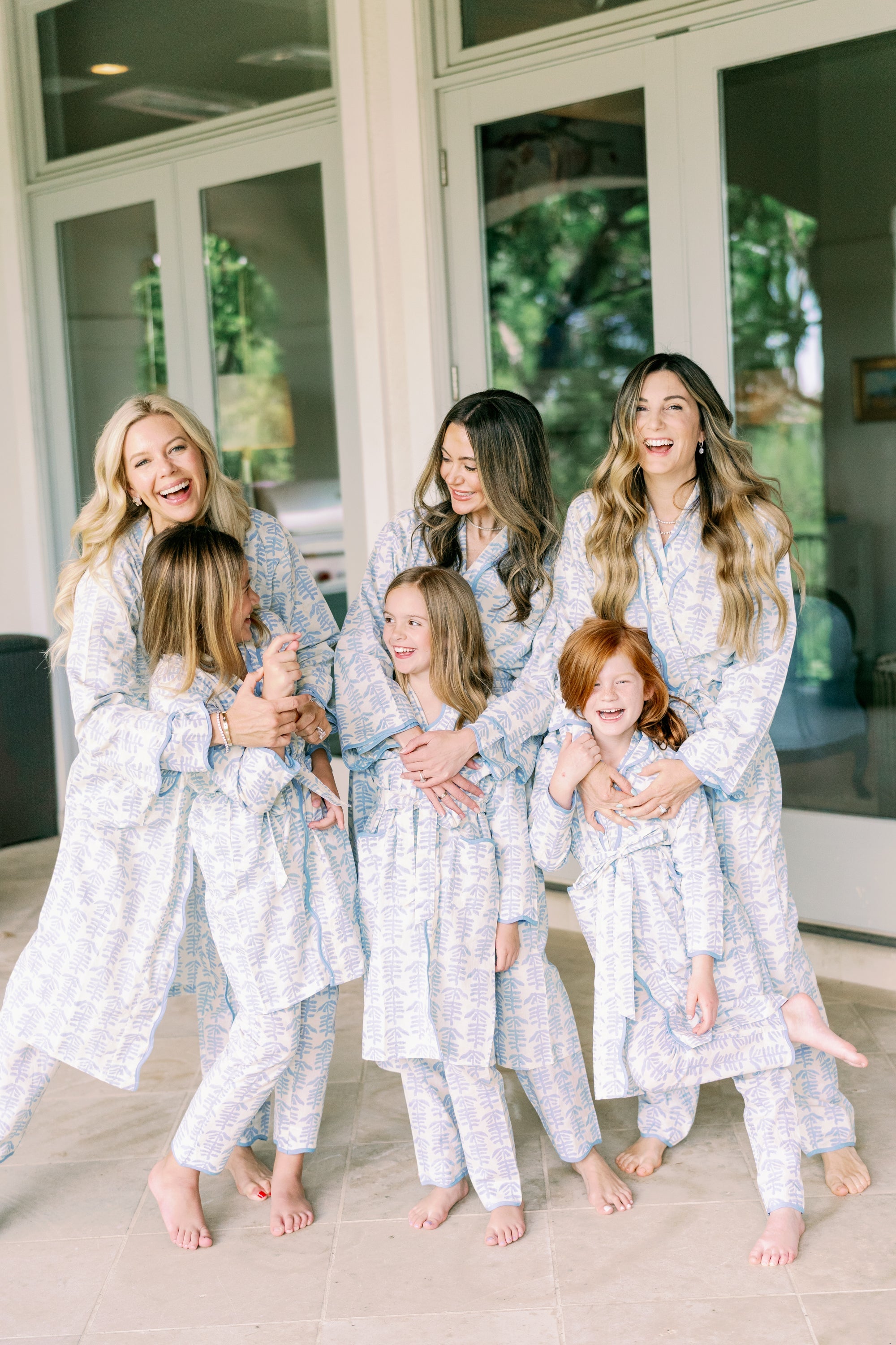 Mini Trellis Pajama (blue)