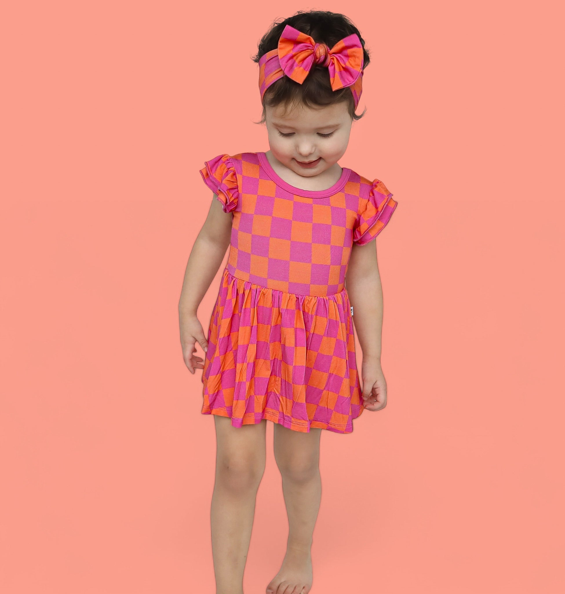 Neon Dreams Checkers Dream Bodysuit Dress