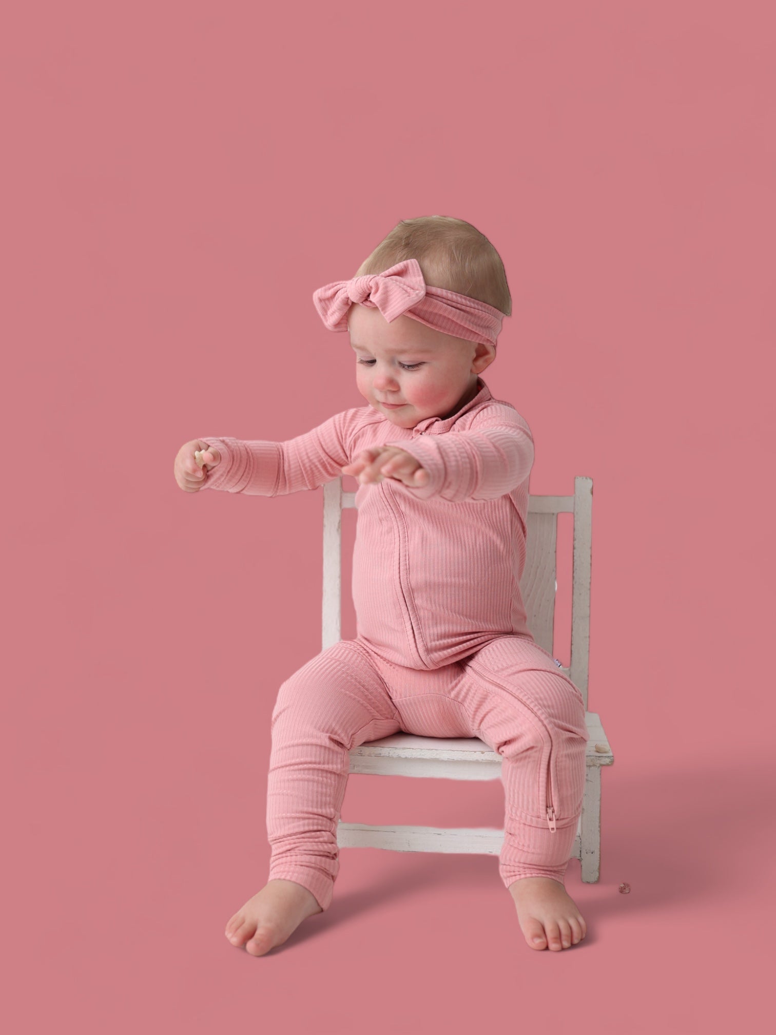 Mauve Rib Dream Romper