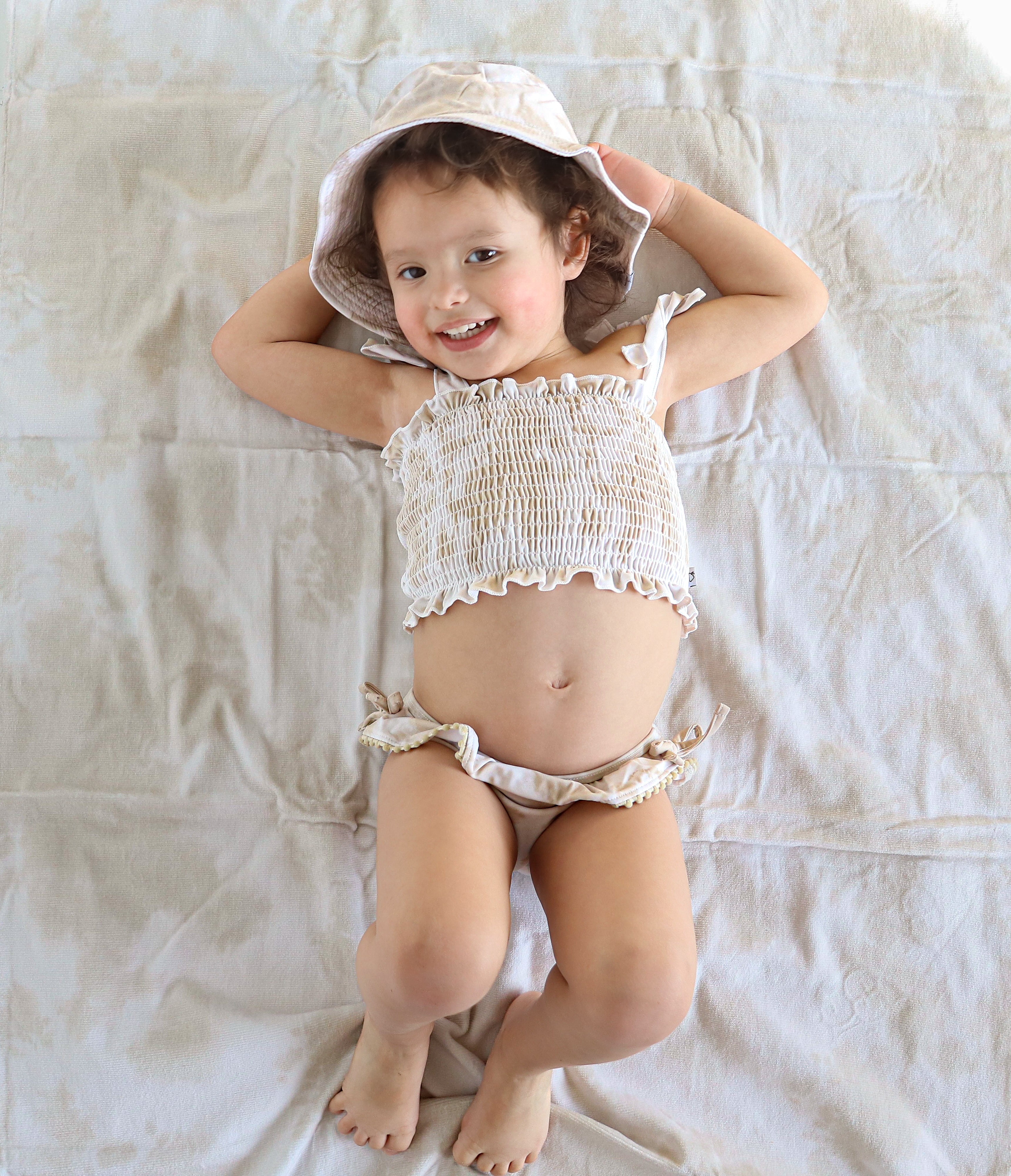 Sandy Shores Dream Smocked Two Piece Swim Suit