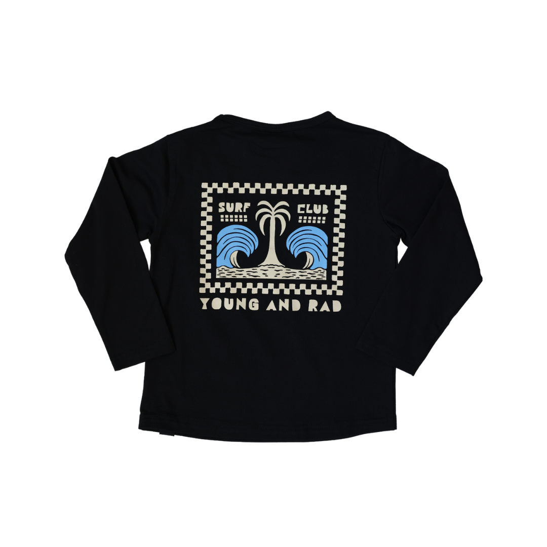Palm Surf Club Long Sleeve - Black