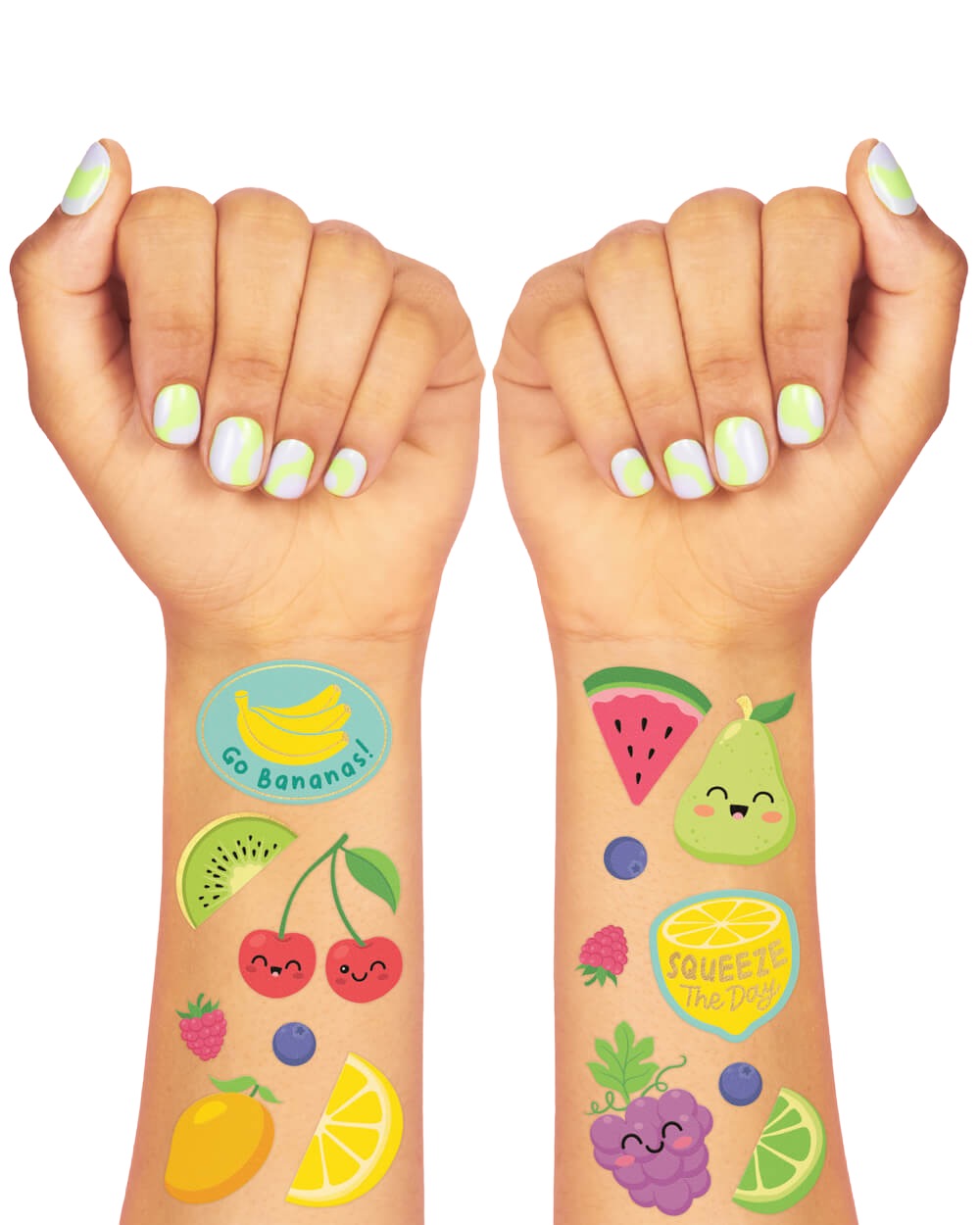 Fruity Tuity Tats - 54 Foil Temporary Tattoos