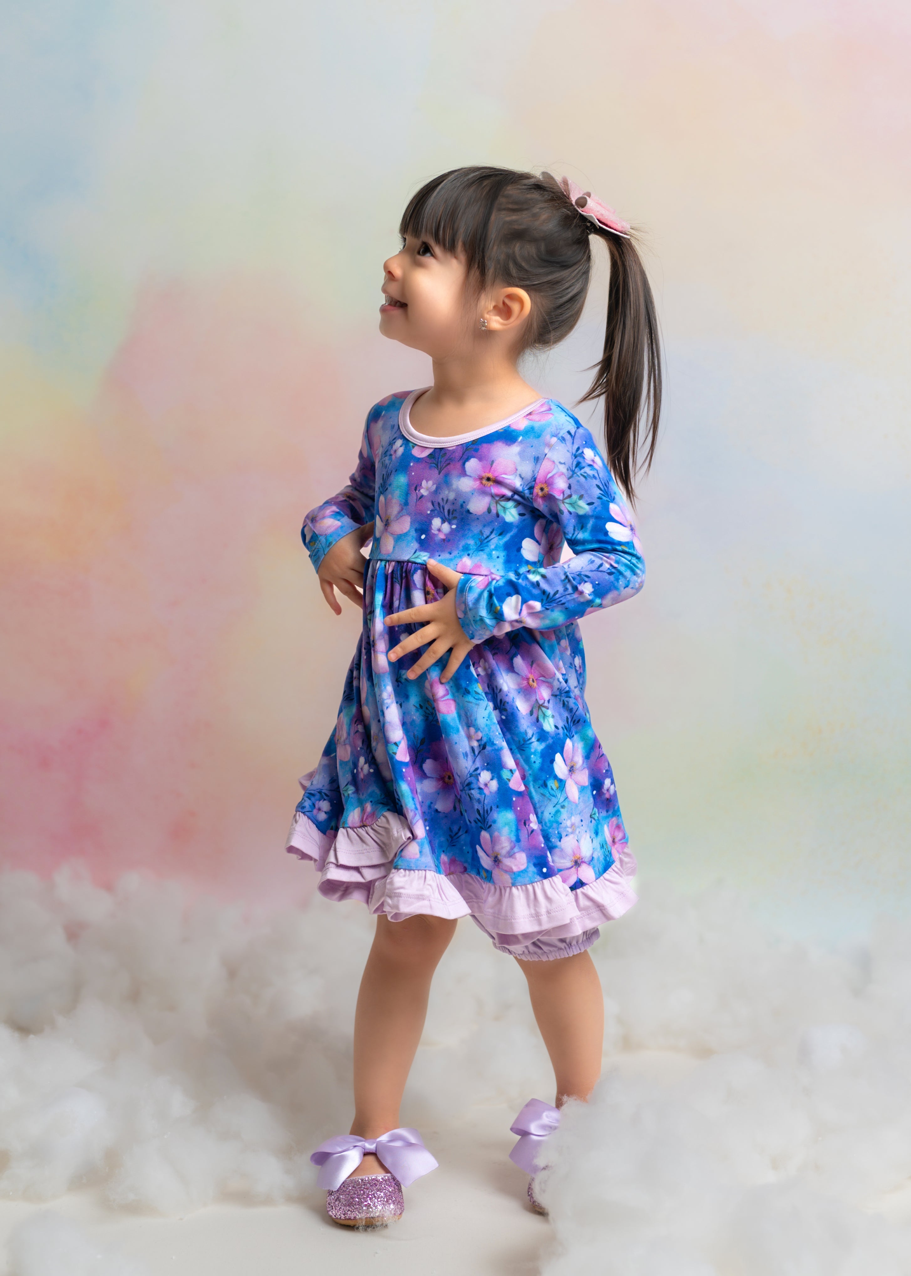 Dreamy Blooms | Bamboo Ruffle Twirl Dress