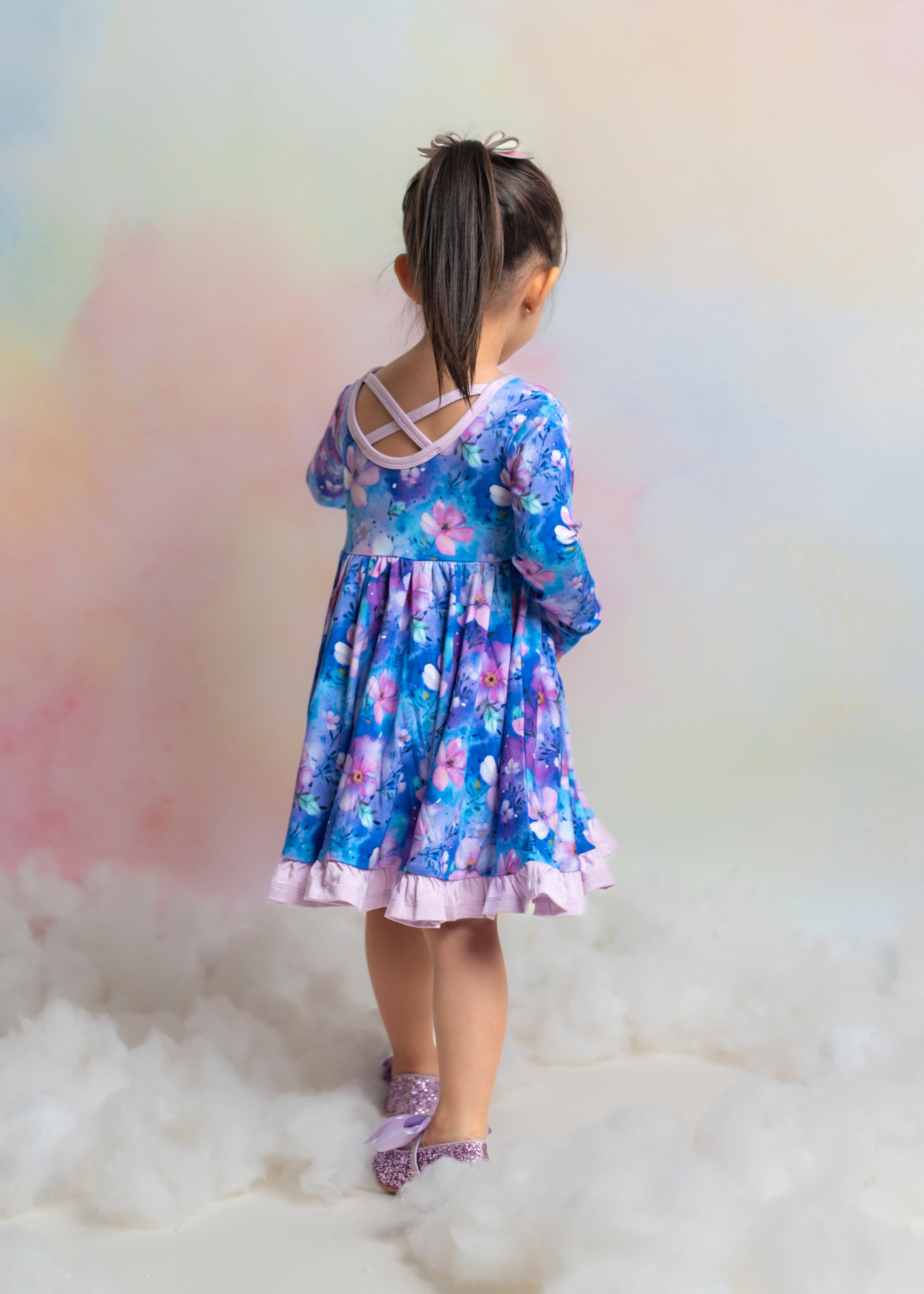 Dreamy Blooms | Bamboo Ruffle Twirl Dress