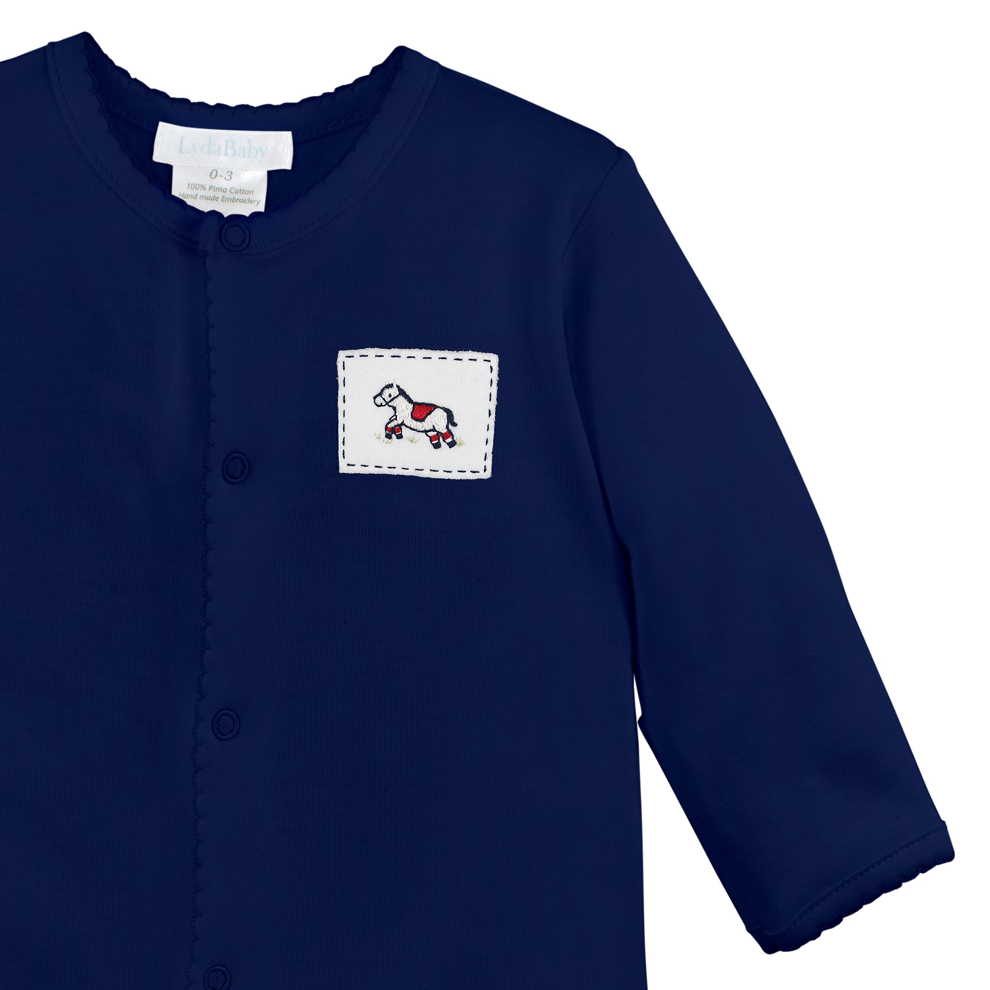 Polo Game Embroidery Footie | Baby Boy