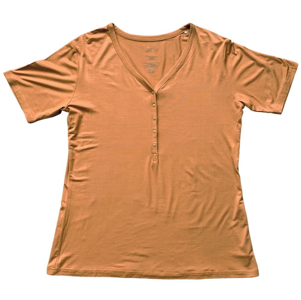 Ember Brown Bamboo Women's Lounge Top