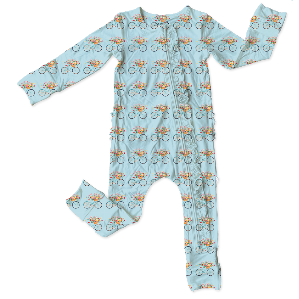Emma Grace Bamboo Ruffle Convertible Footie (pre-order)
