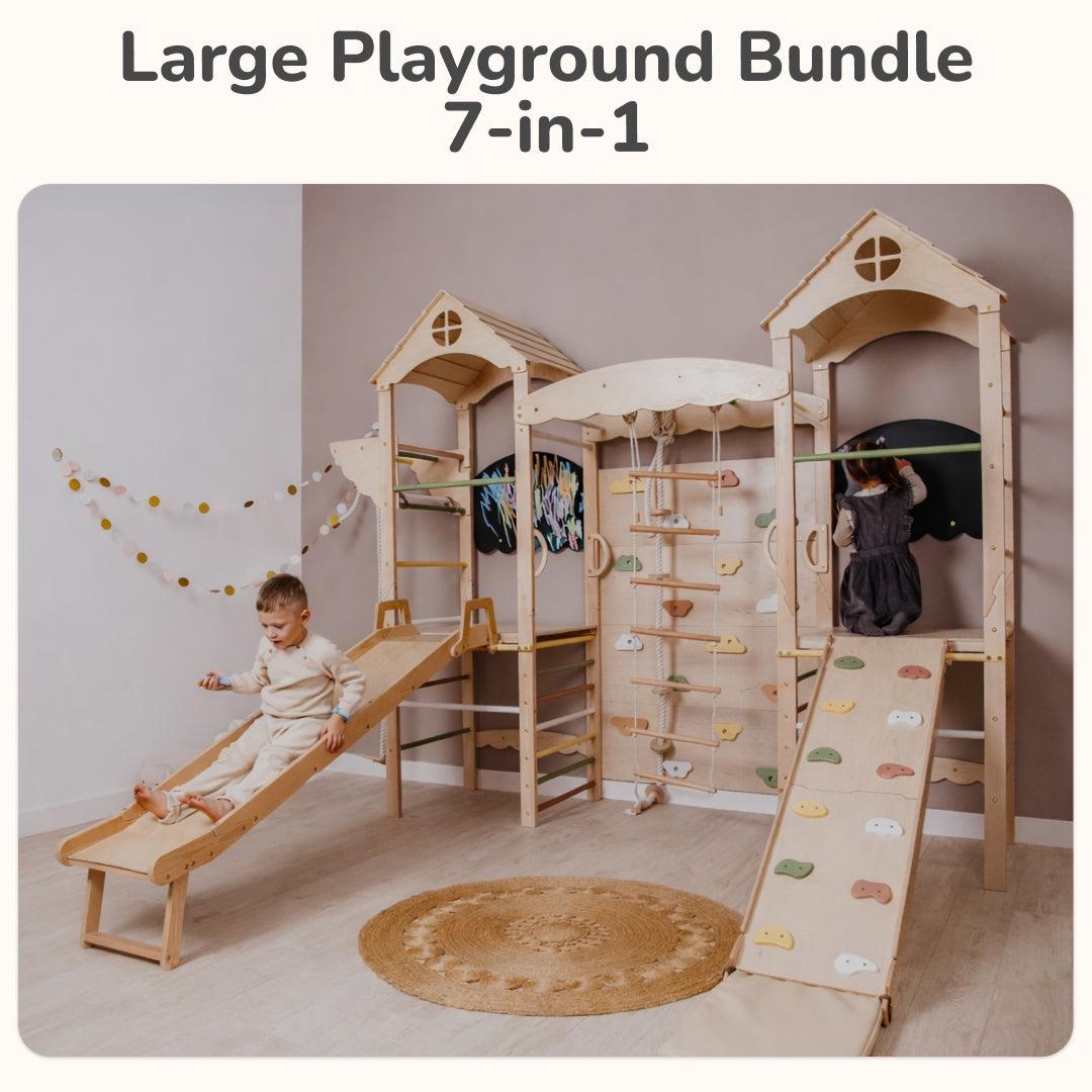 Large Kids Indoor Playground, Complete Playspace For Kids