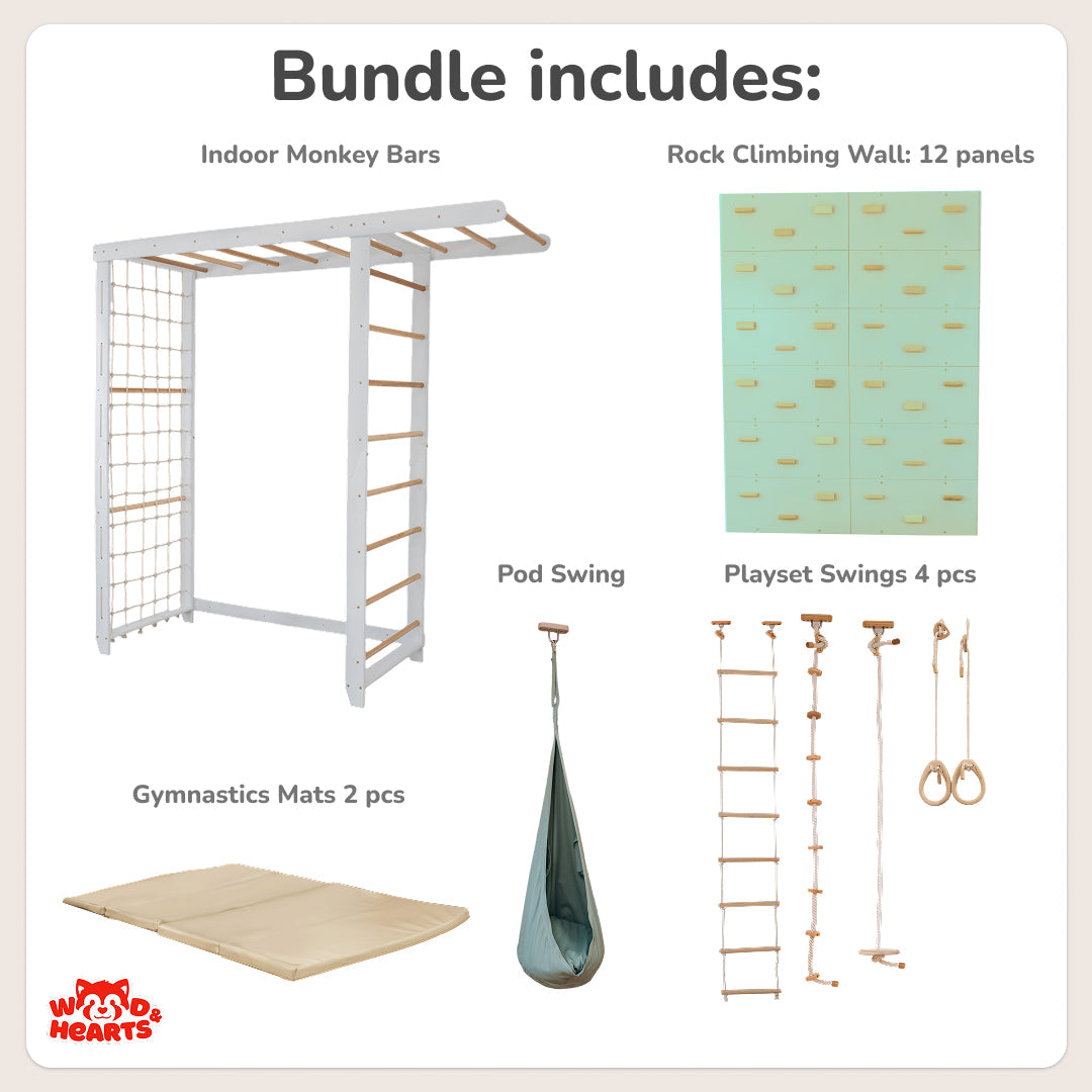 Monkey Bars Indoor Playground Bundle