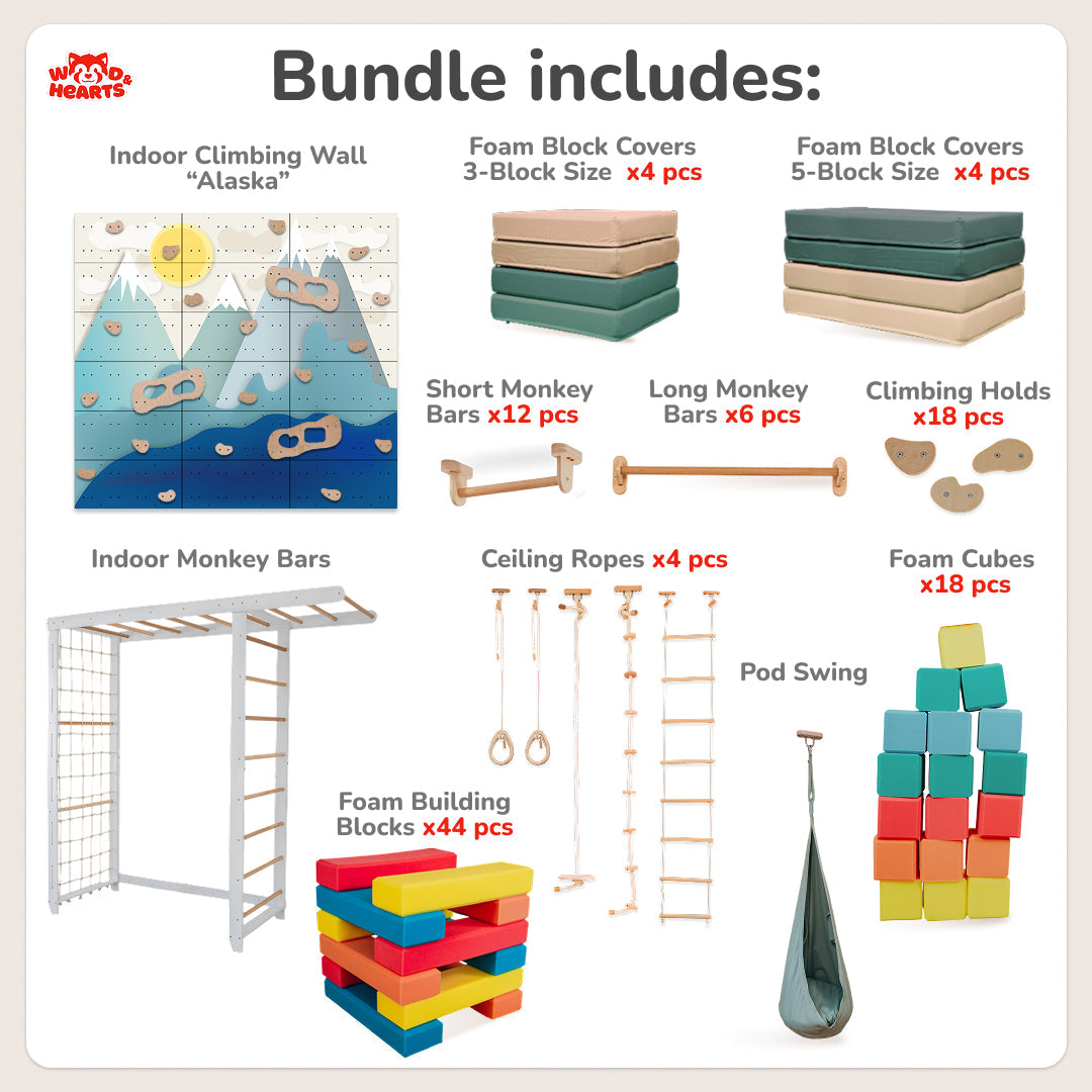 New Playroom Bundle, All-in-one Premium Playground Solution
