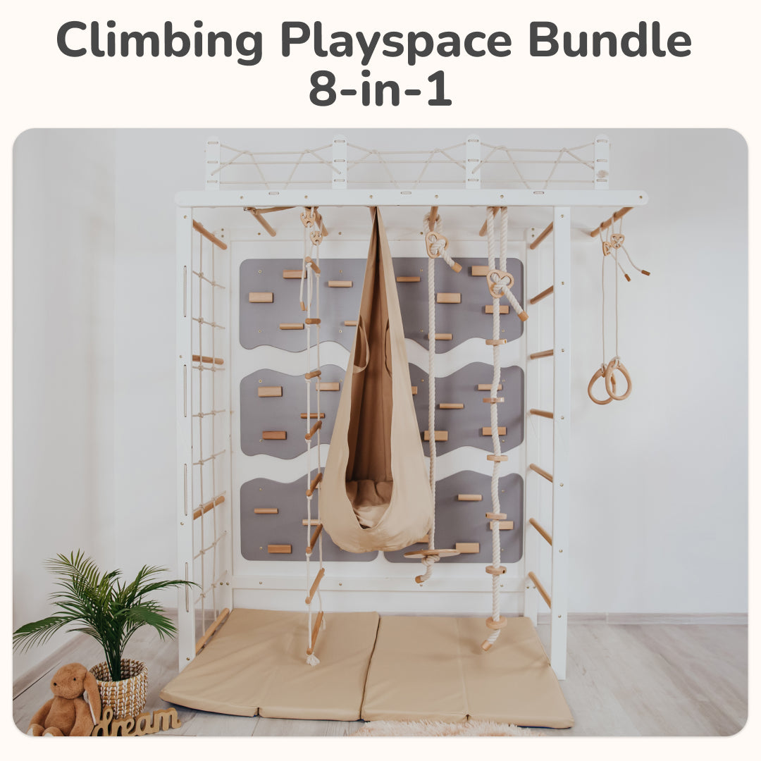 Climbing Indoor Playspace For Kids, Complete Climbing Set