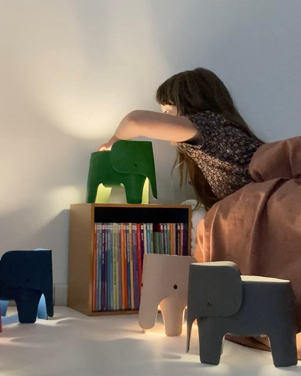 Lamp Elephant Green
