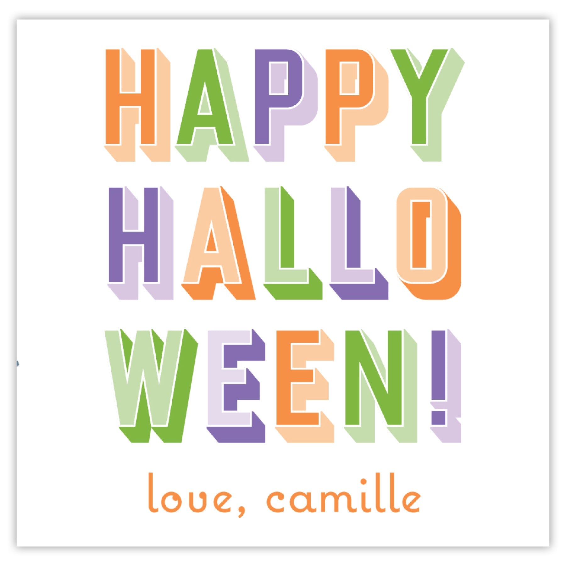 Multi Shaded Halloween Card