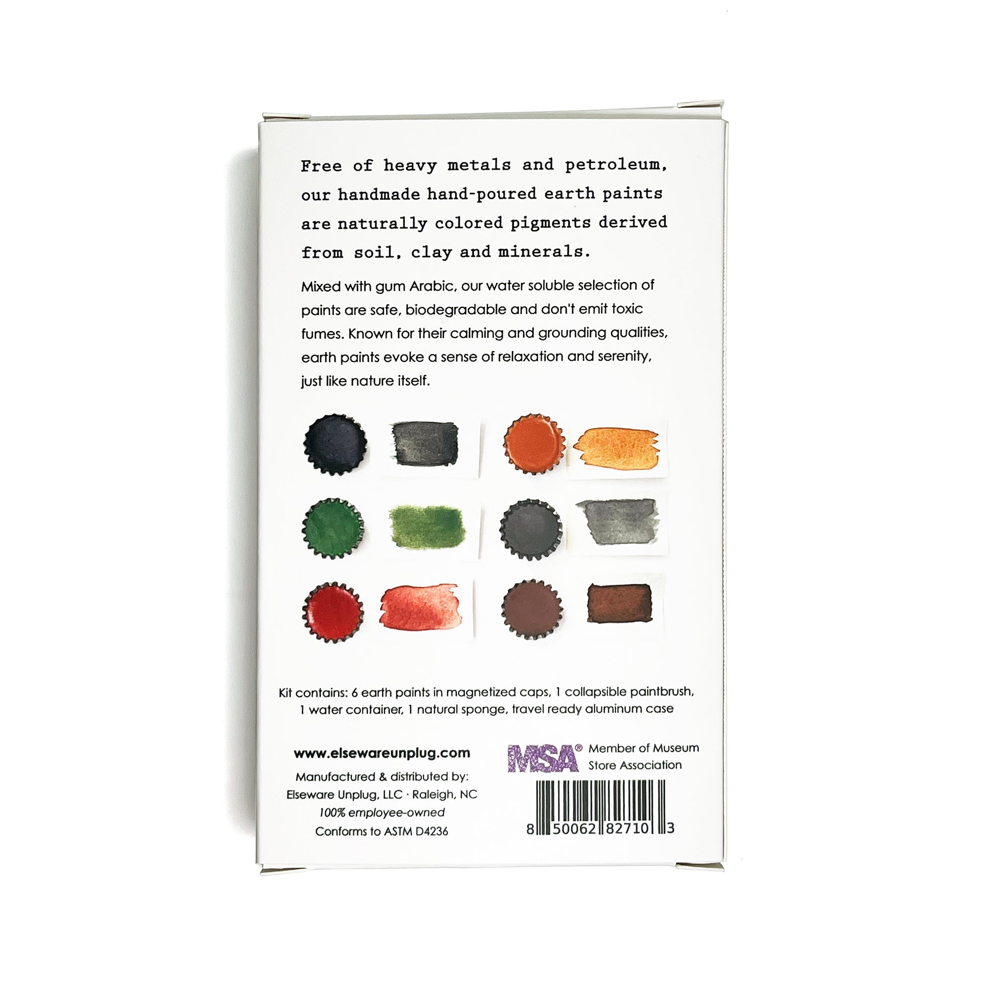 Earth Paints – Handmade – Set Of 6 Natural Colors