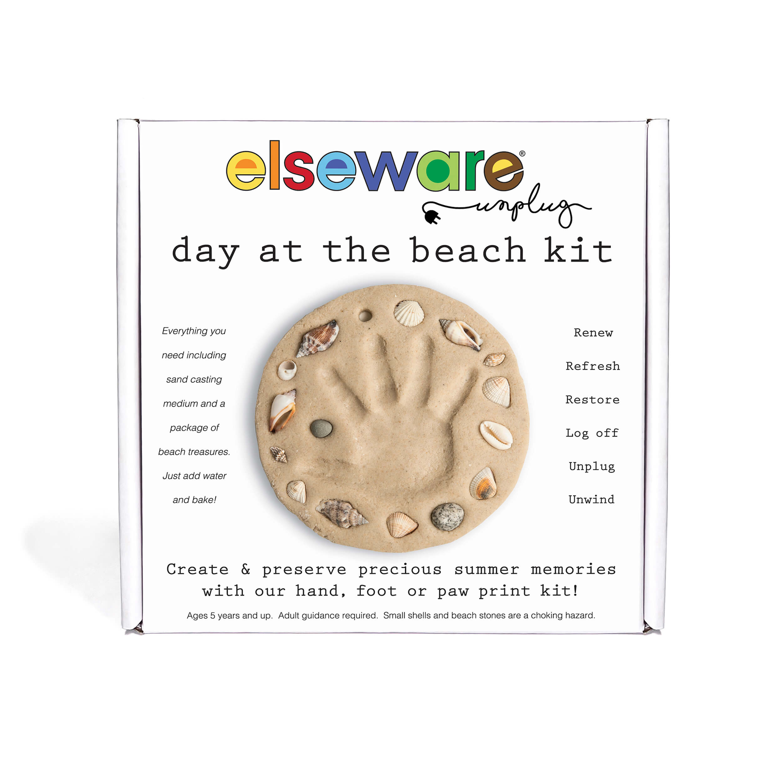 Day At The Beach – Kids Hand & Footprint Keepsake