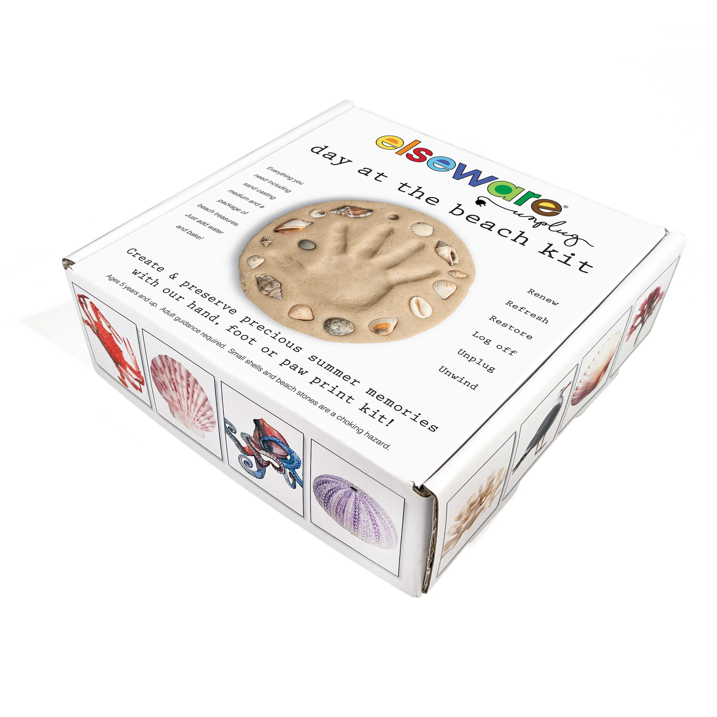 Day At The Beach – Kids Hand & Footprint Keepsake