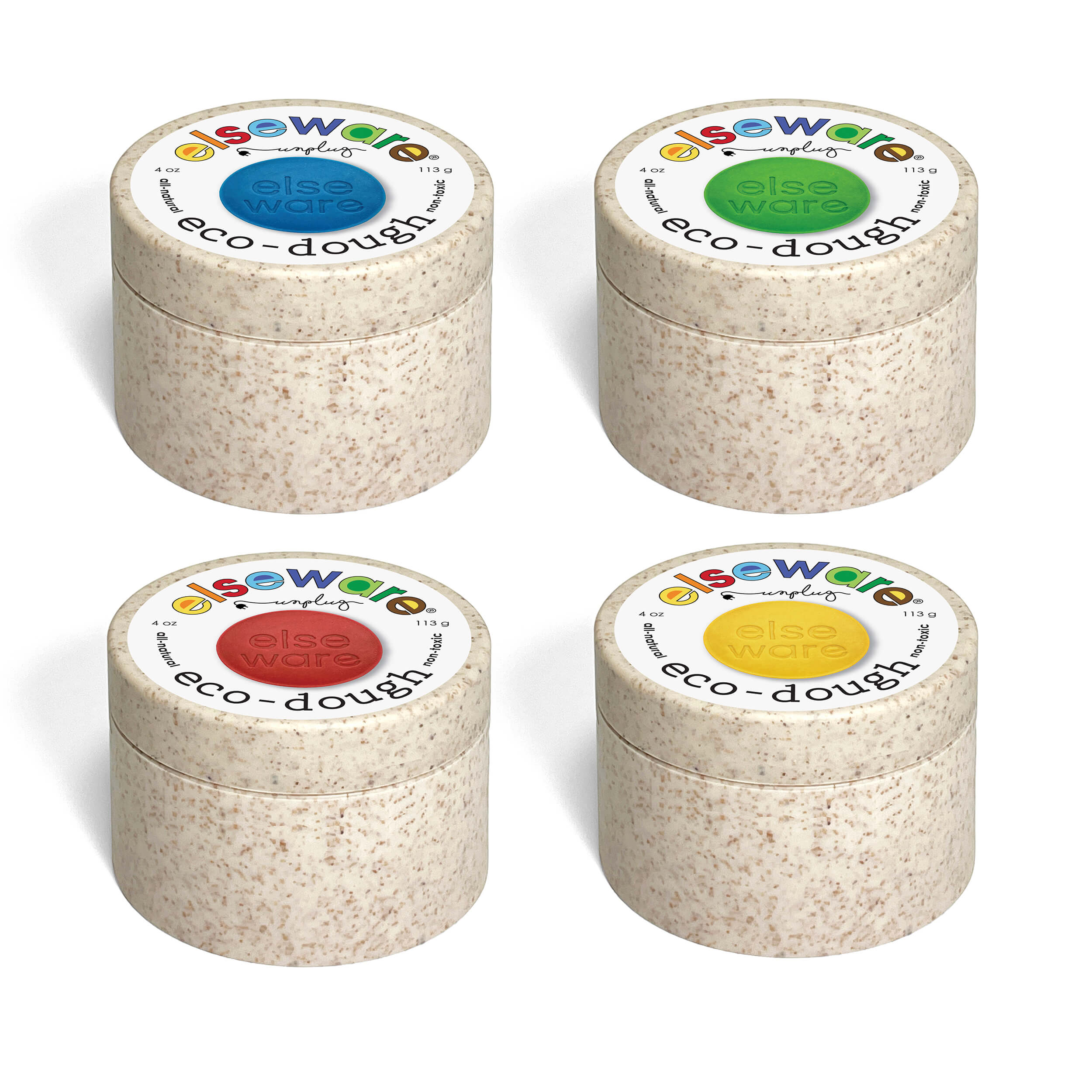 Eco-dough (4-pack) – Natural, Non-toxic Multi-colors
