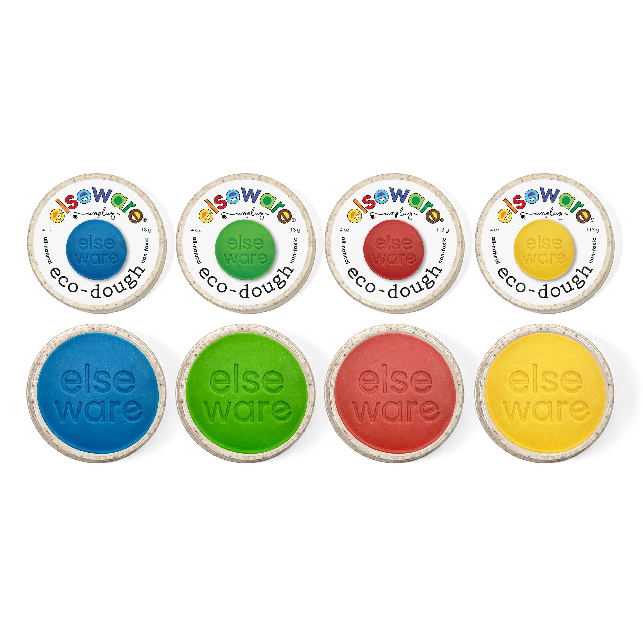 Eco-dough (4-pack) – Natural, Non-toxic Multi-colors