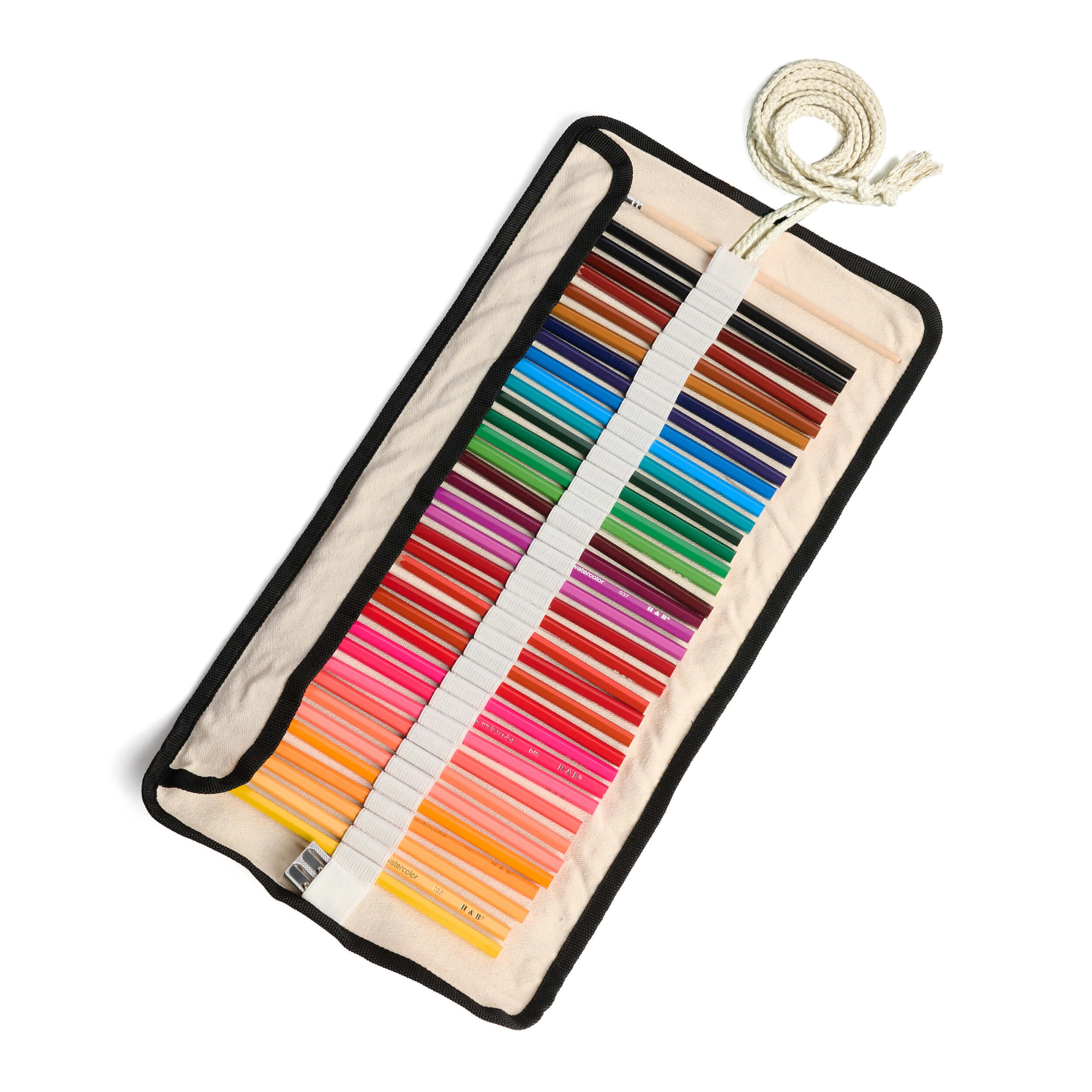 Watercolor Pencils – 36 Colors – Canvas Rollup – Eco-friendly