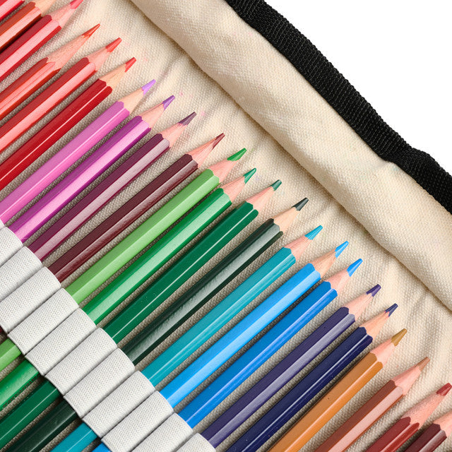 Watercolor Pencils – 36 Colors – Canvas Rollup – Eco-friendly