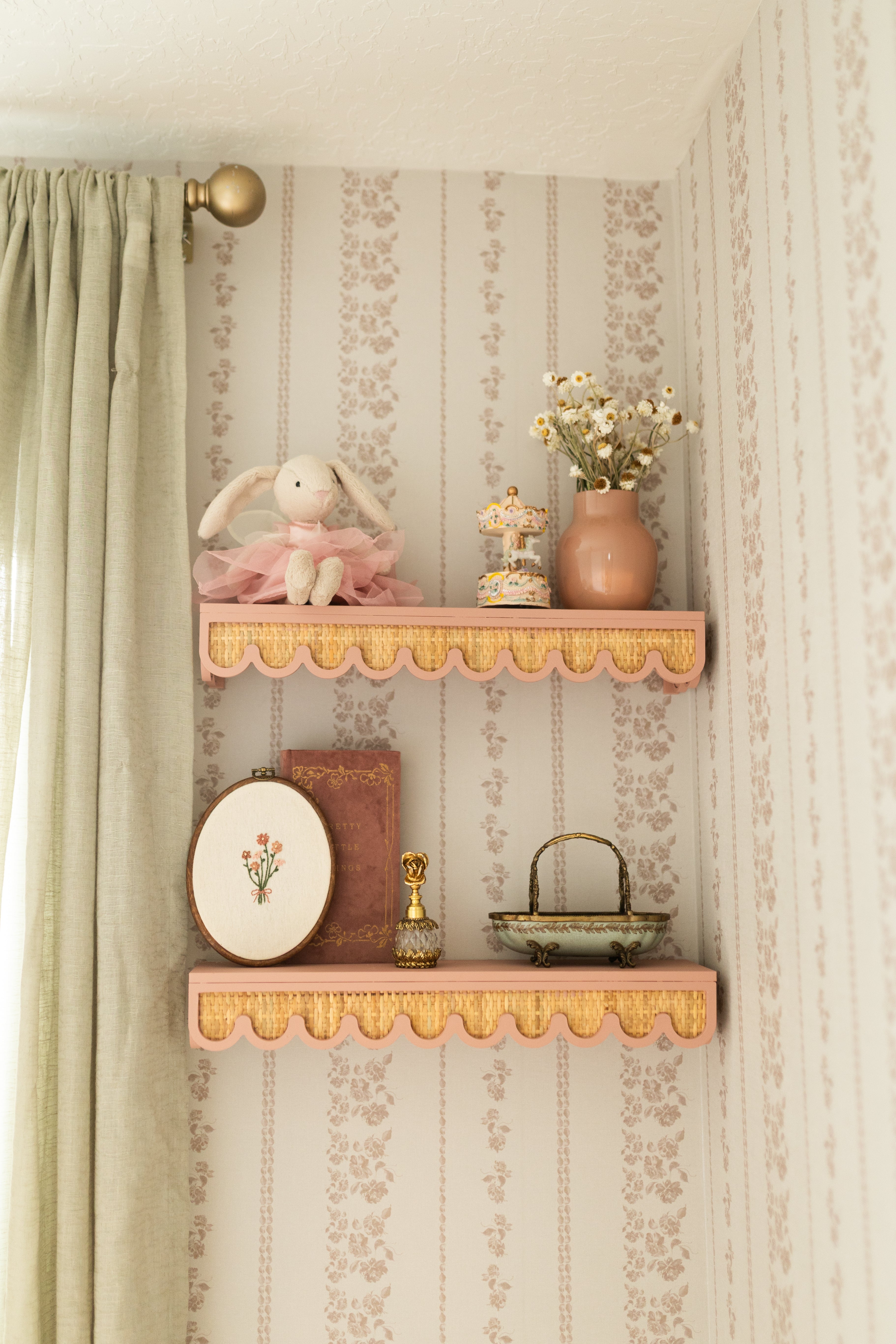 Roselle Stripe Wallpaper By Safari Natalia X Taddy Mikelaites