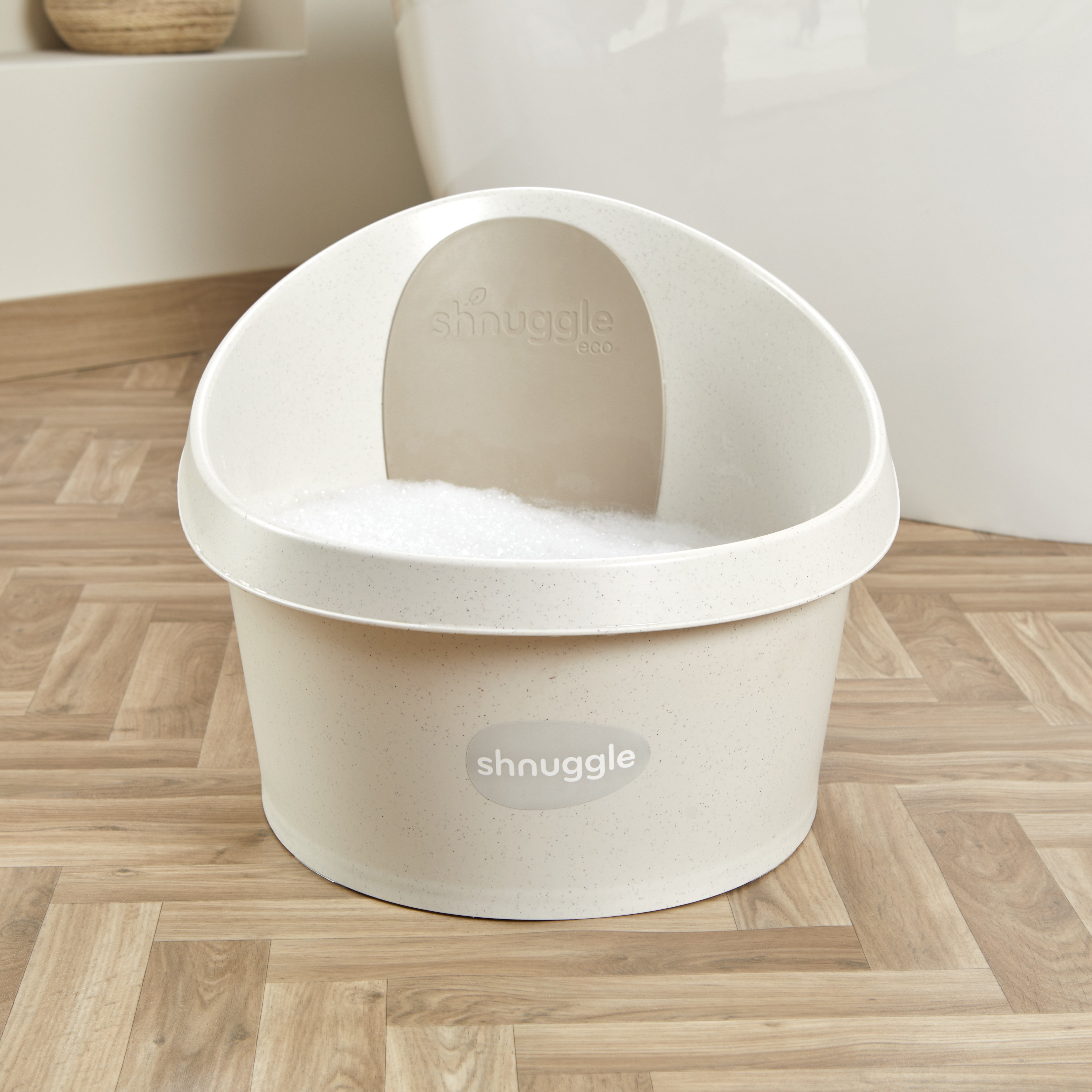 Shnuggle Toddler Bath Tub | Big Bath For Bigger Kids | Child Bathtub Seat Support | Fits In Shower And Adult Bath