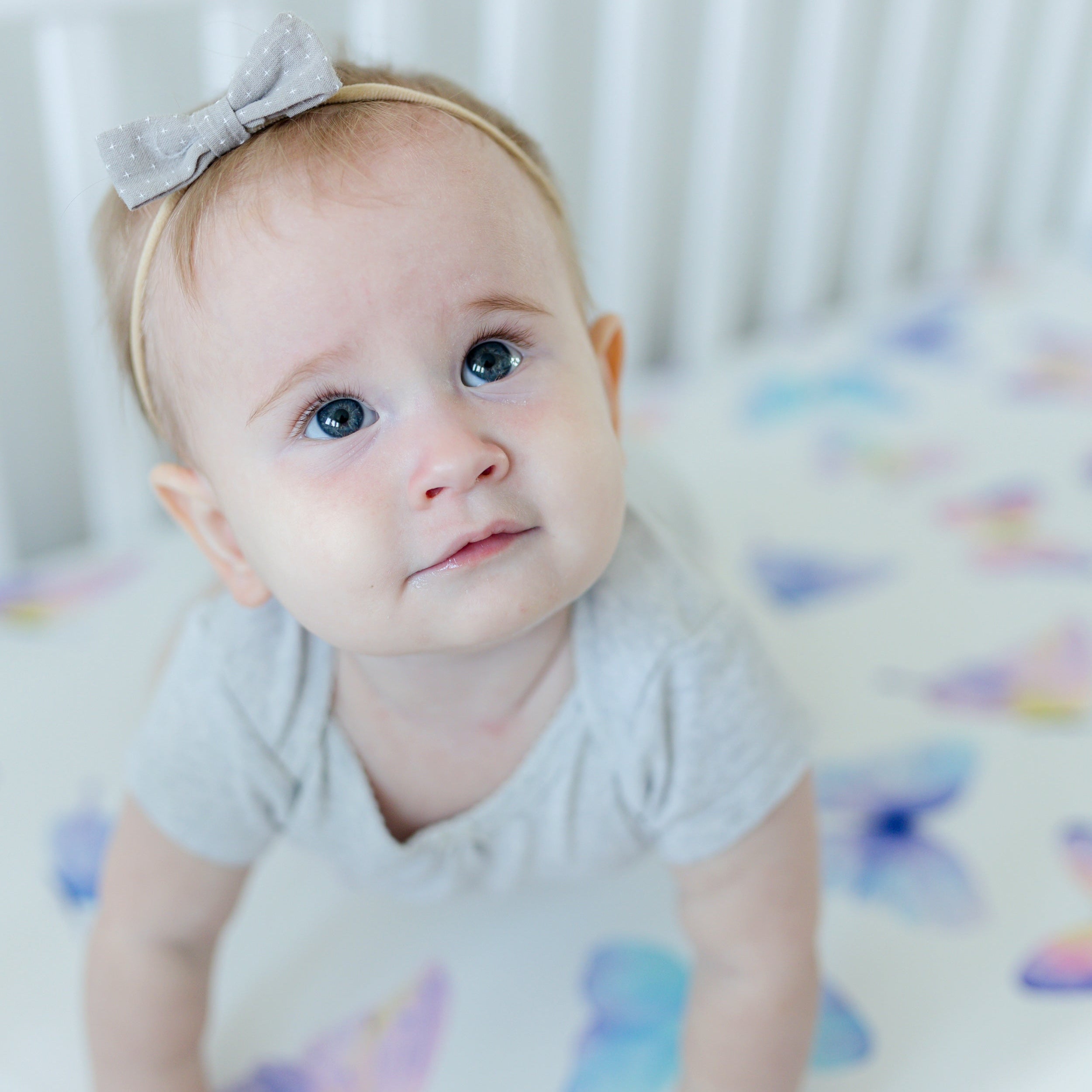 Fitted Crib Sheet - Butterfly