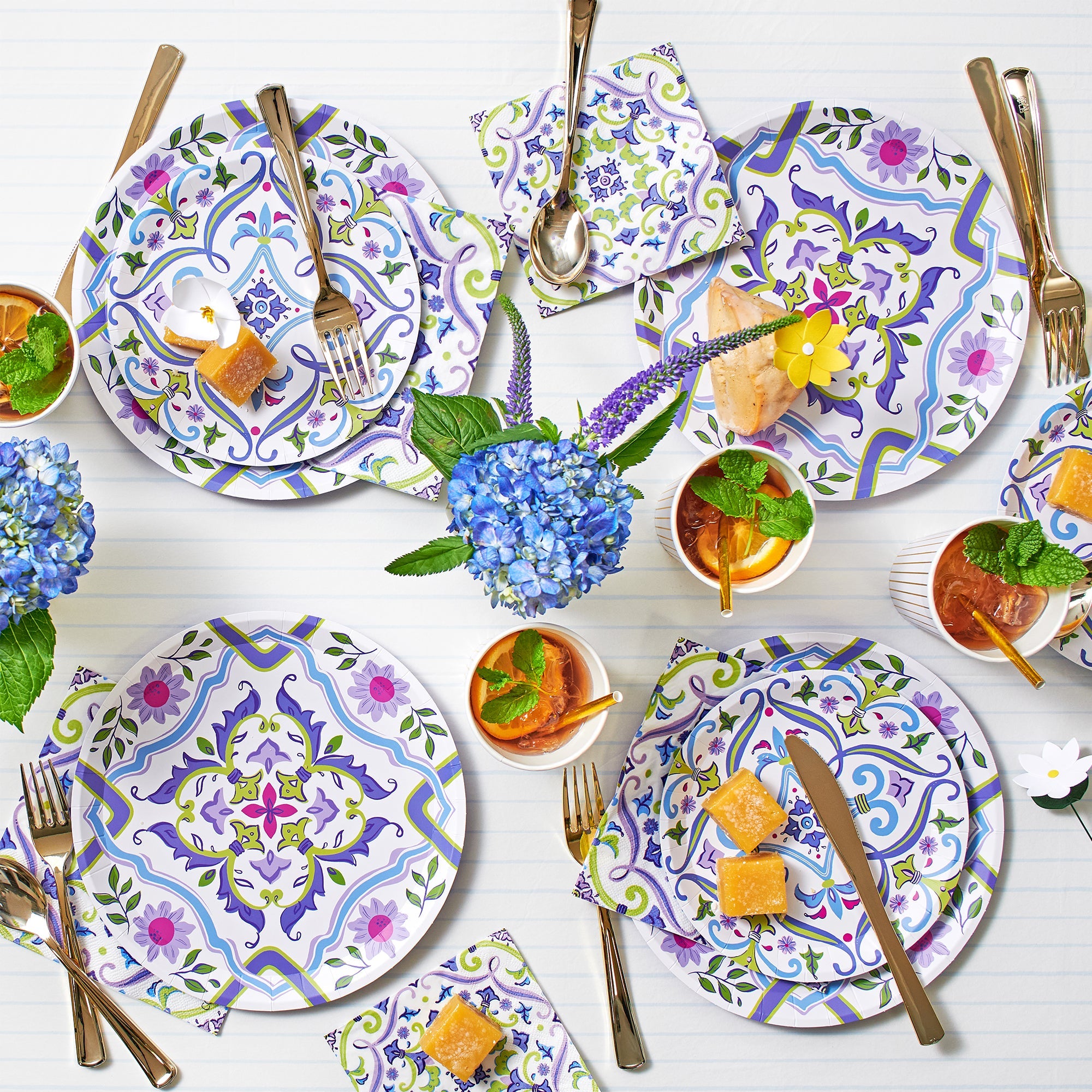 English Garden Small Plates (10 per pack) by Coterie