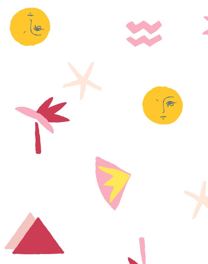 'egyptian Icons' Wallpaper By Tea Collection - Berry